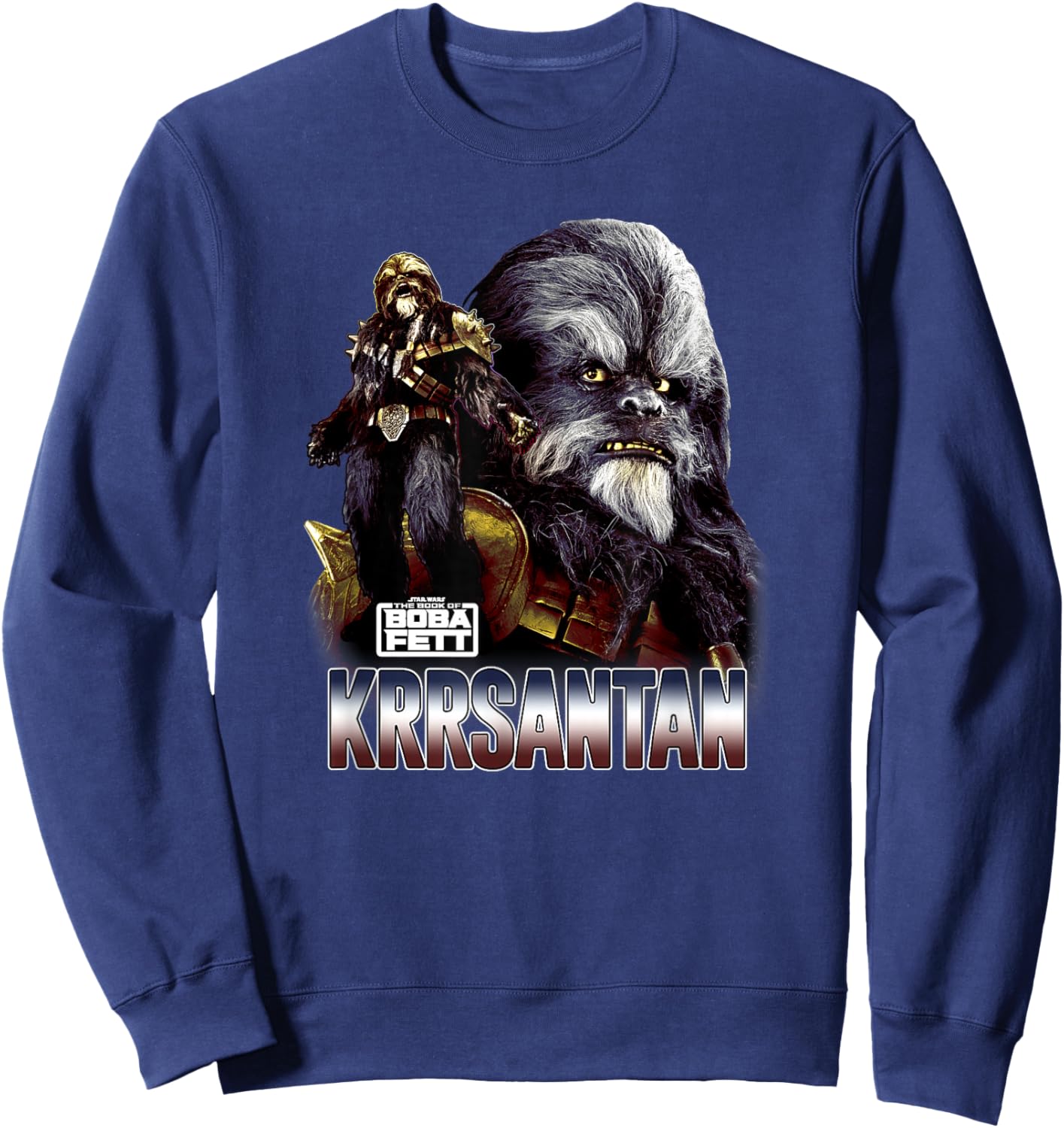 Star Wars: The Book Of Boba Fett Krrsantan Photo Real Poster Sweatshirt - Sweatshirt | Navy