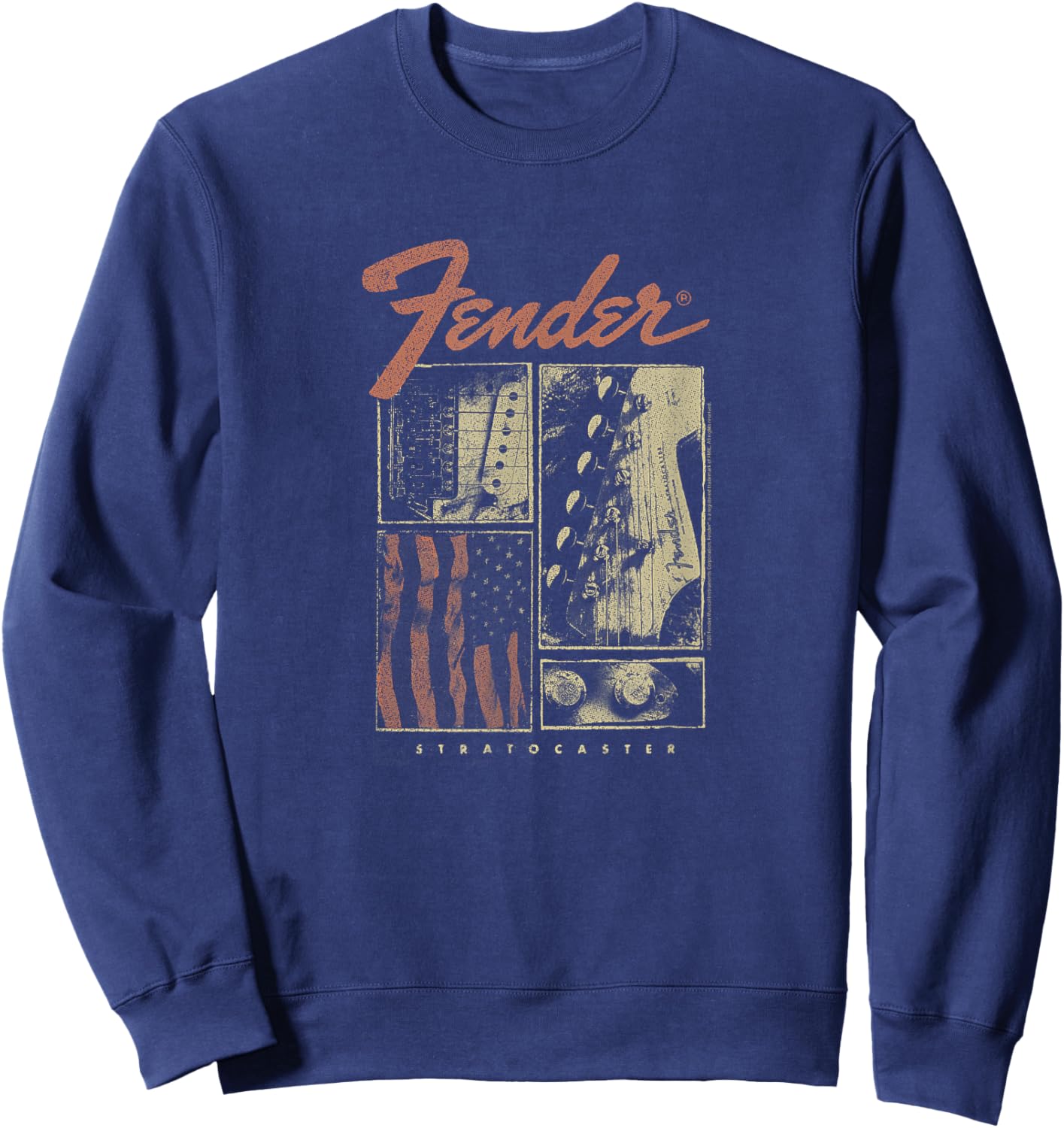 Fender Strat Flag Sweatshirt - Sweatshirt | Navy