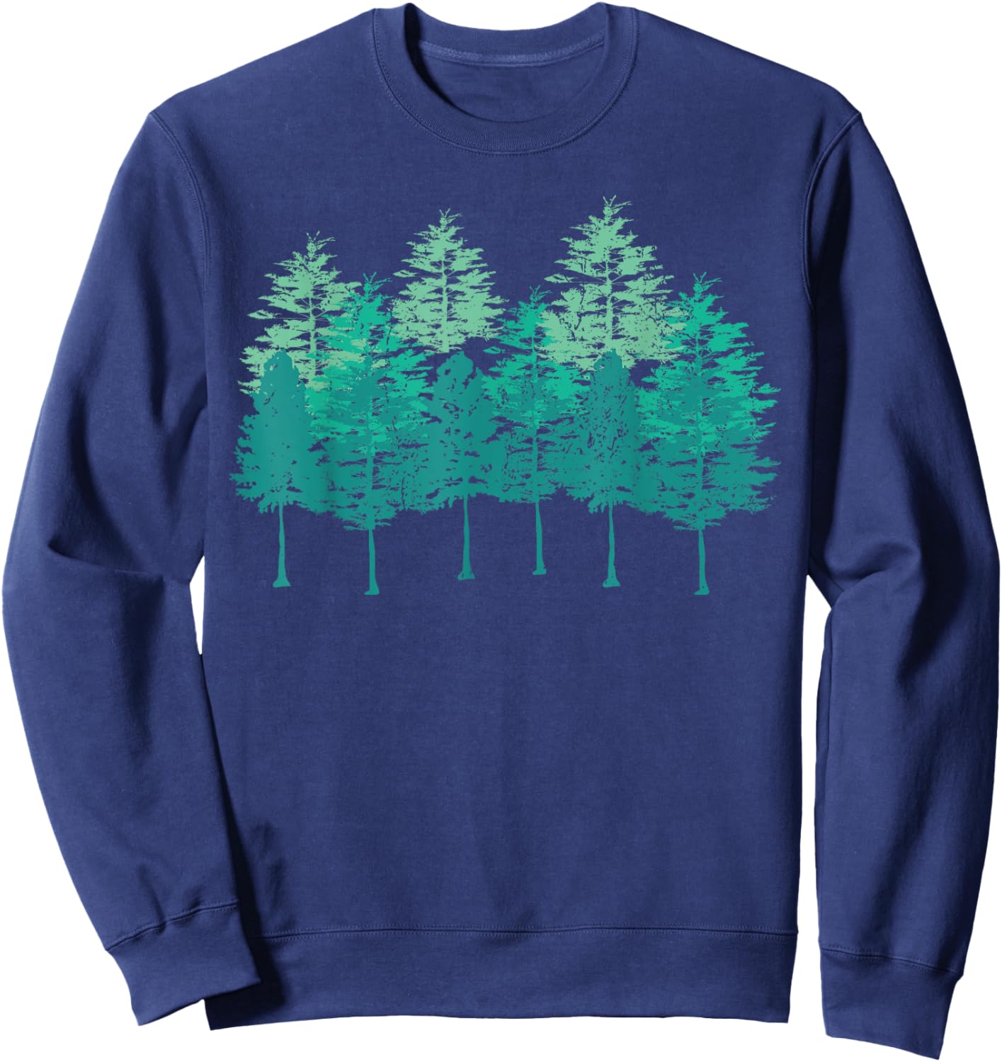 Outdoors Forest Trees Wildlife Nature Forest Sweatshirt - Sweatshirt | Navy