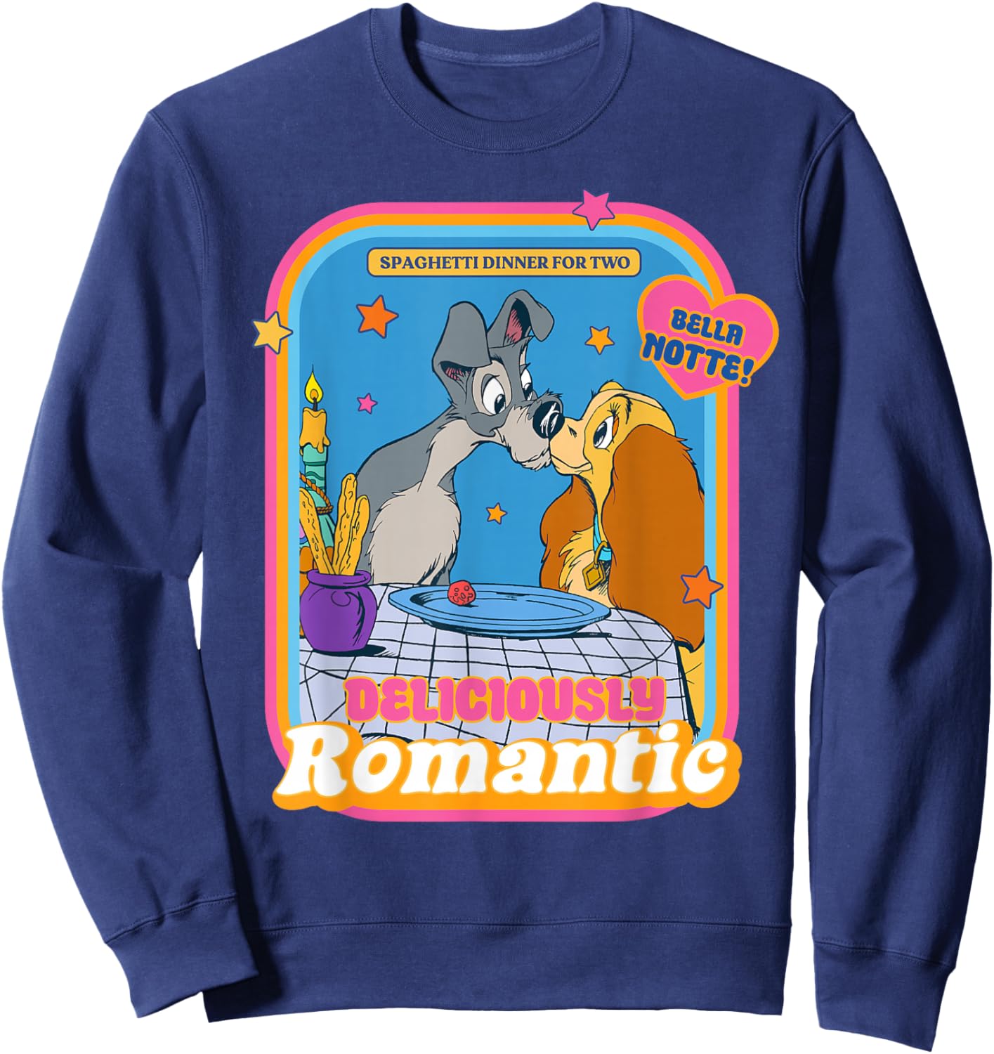 Disney Lady and The Tramp Deliciously Romantic Sweatshirt - Sweatshirt | Navy