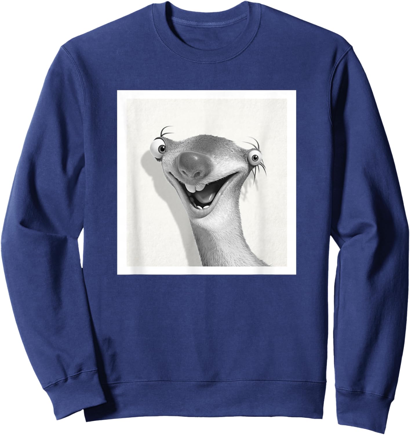 Ice Age Sid The Sloth Photo Booth Portrait Sweatshirt - Sweatshirt | Navy
