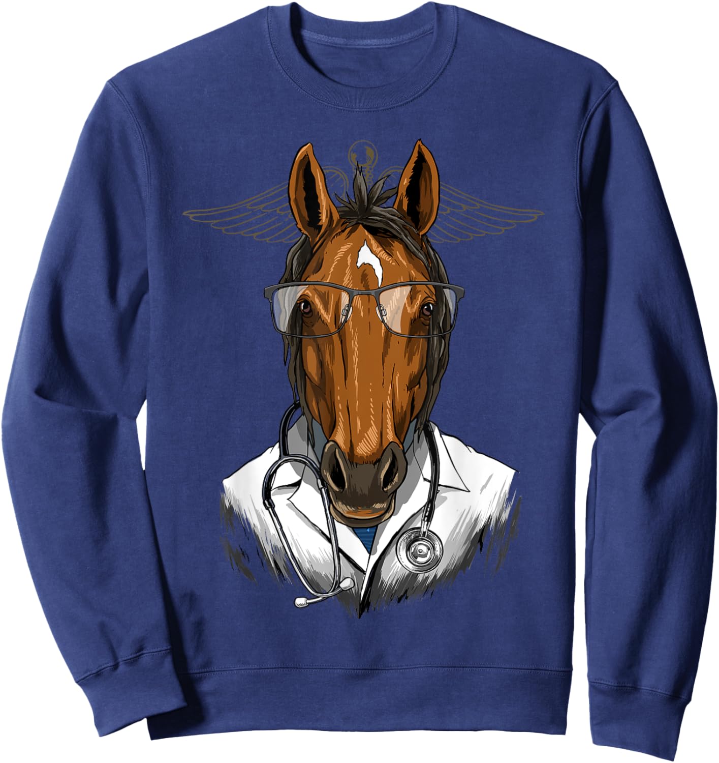 Horse Doctor Vet Veterinarian Animal Lover Sweatshirt - Sweatshirt | Navy