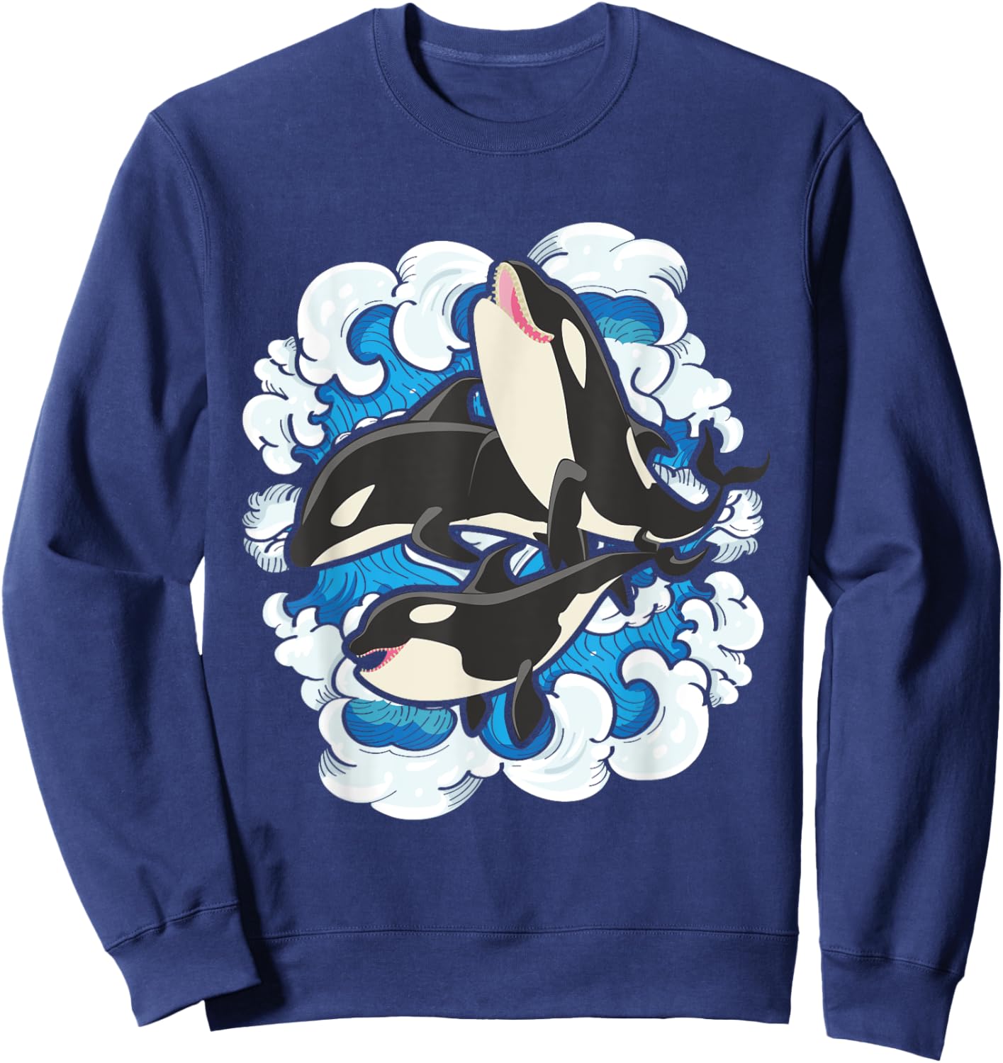 Whale Splash - Whale Lover Whales Marine Biologist Aquarist Sweatshirt - Sweatshirt | Navy