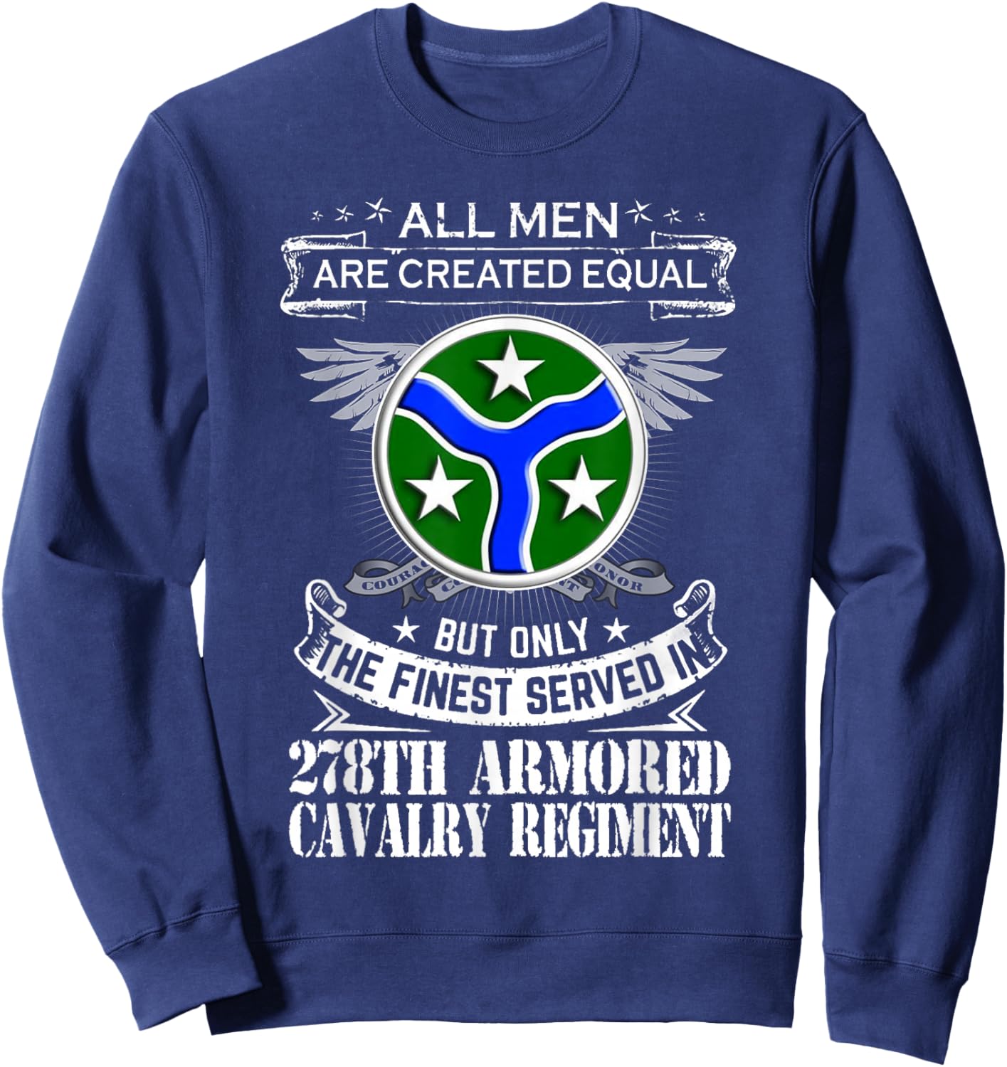 278th Armored Cavalry Regiment US Army Sweatshirt - Sweatshirt | Navy