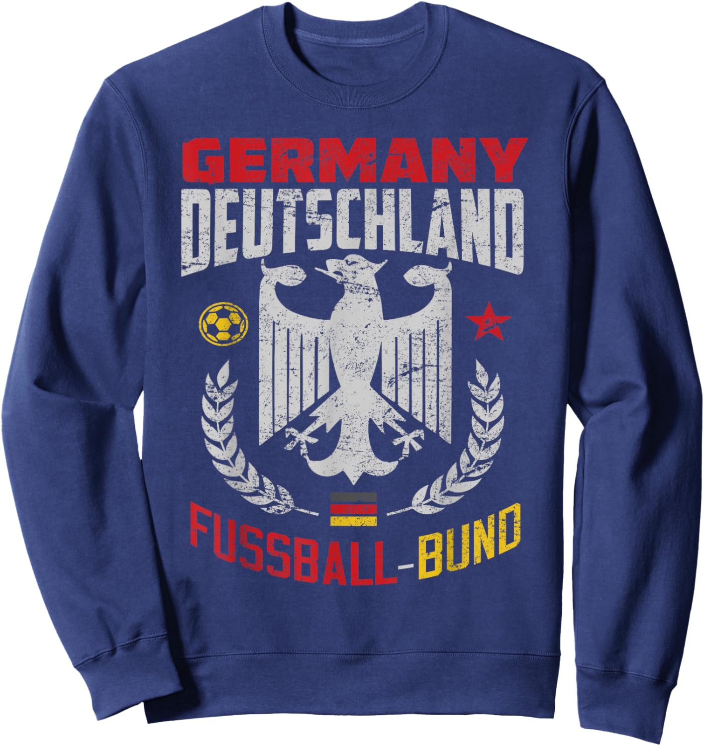 German Football Flag for Germany Germans Soccer Fans Sweatshirt - Sweatshirt | Navy