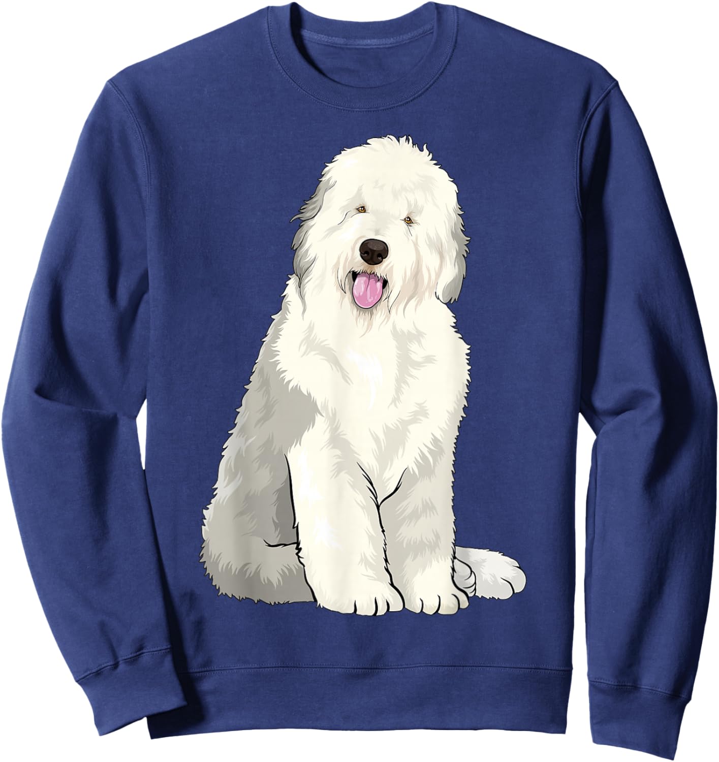 Old English Sheepdog Dog Lover Cute Puppy Sweatshirt - Sweatshirt | Navy