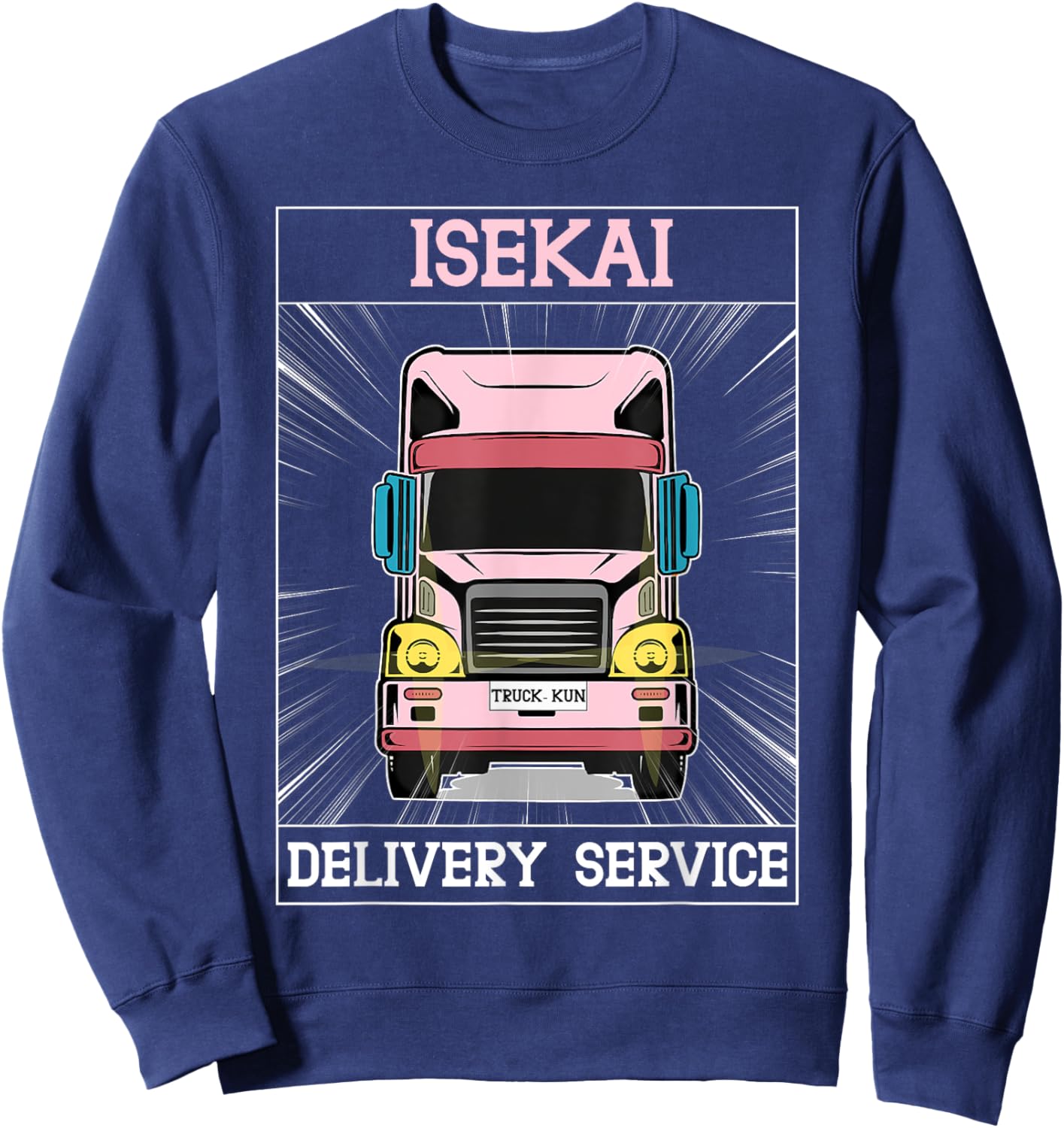 Truck-kun Isekai Delivery Service sekai Express Truck-kun Sweatshirt - Sweatshirt | Navy