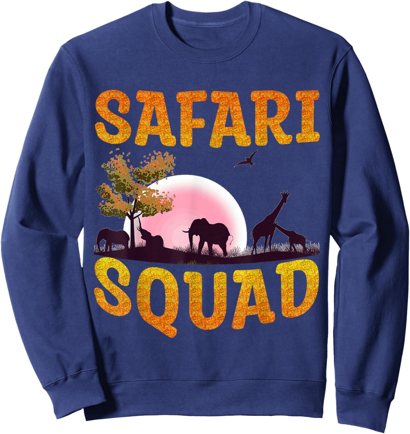 Safari Squad – African Family Summer Matching Style Sweatshirt - Sweatshirt | Navy
