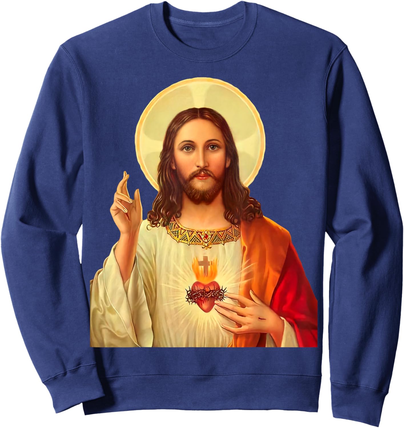 Sacred Heart of Jesus Sweatshirt - Sweatshirt | Navy