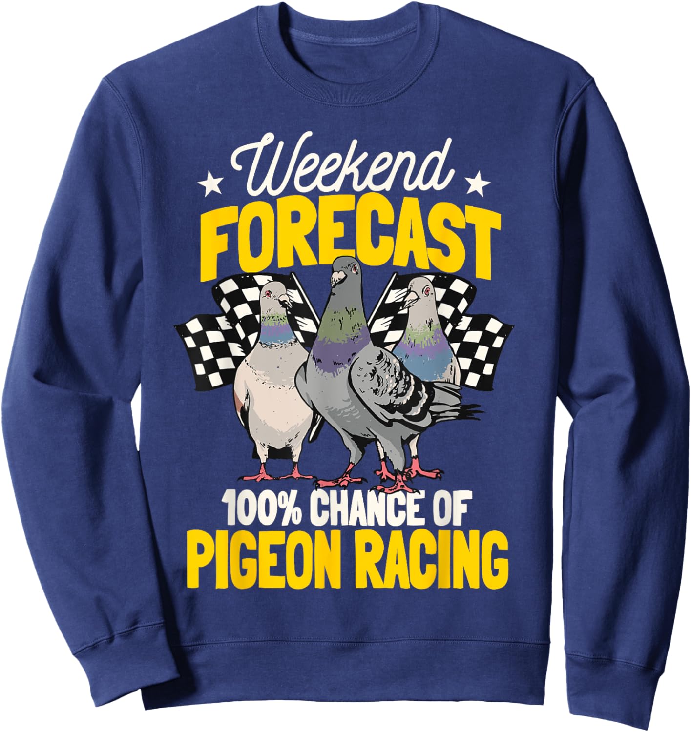 Pigeon Racing Birdwatching Whisperer Sweatshirt - Sweatshirt | Navy
