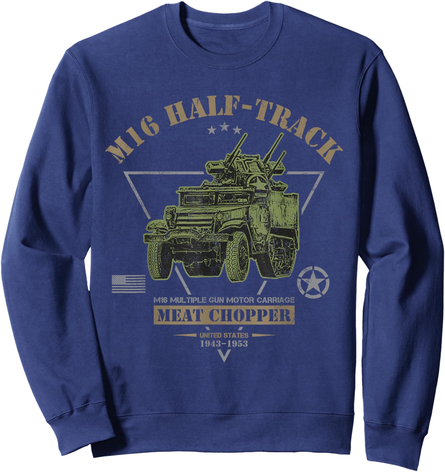 M16 Half-Track "Meat Chopper" MGMC Sweatshirt - Sweatshirt | Navy