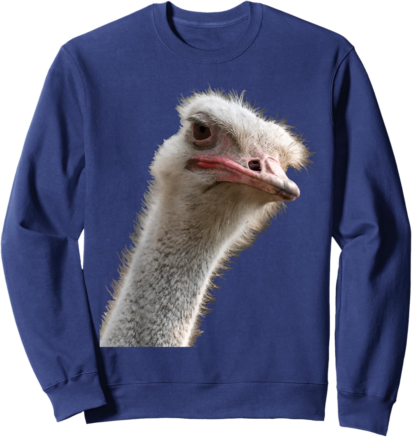 Funny Ostrich Face - Zookeeper Safari Animal Lover Sweatshirt - Sweatshirt | Navy