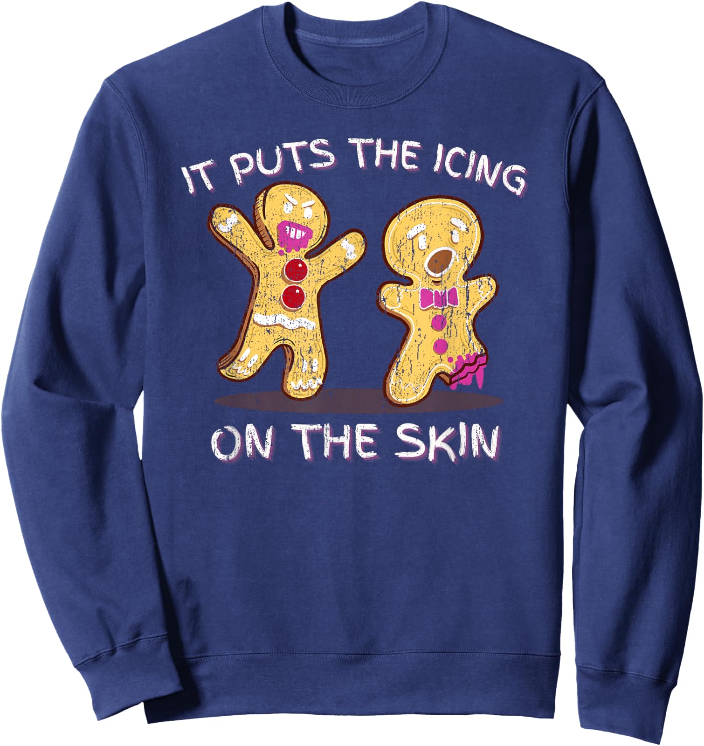 Silence Of The Gingerbread Man Christmas Horror Sweatshirt - Sweatshirt | Navy