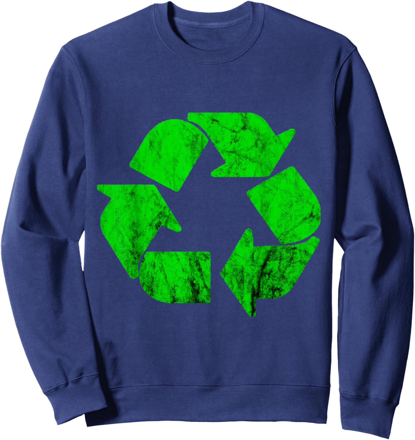 Recycle Logo Earth Day Recycling Garbage Rubbish Trash Sweatshirt - Sweatshirt | Navy