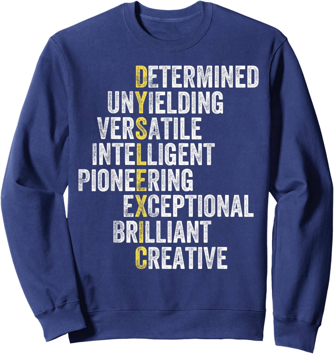 Dyslexic Therapy Shirt Adult Funny Therapist Squad Dyslexia Sweatshirt - Sweatshirt | Navy