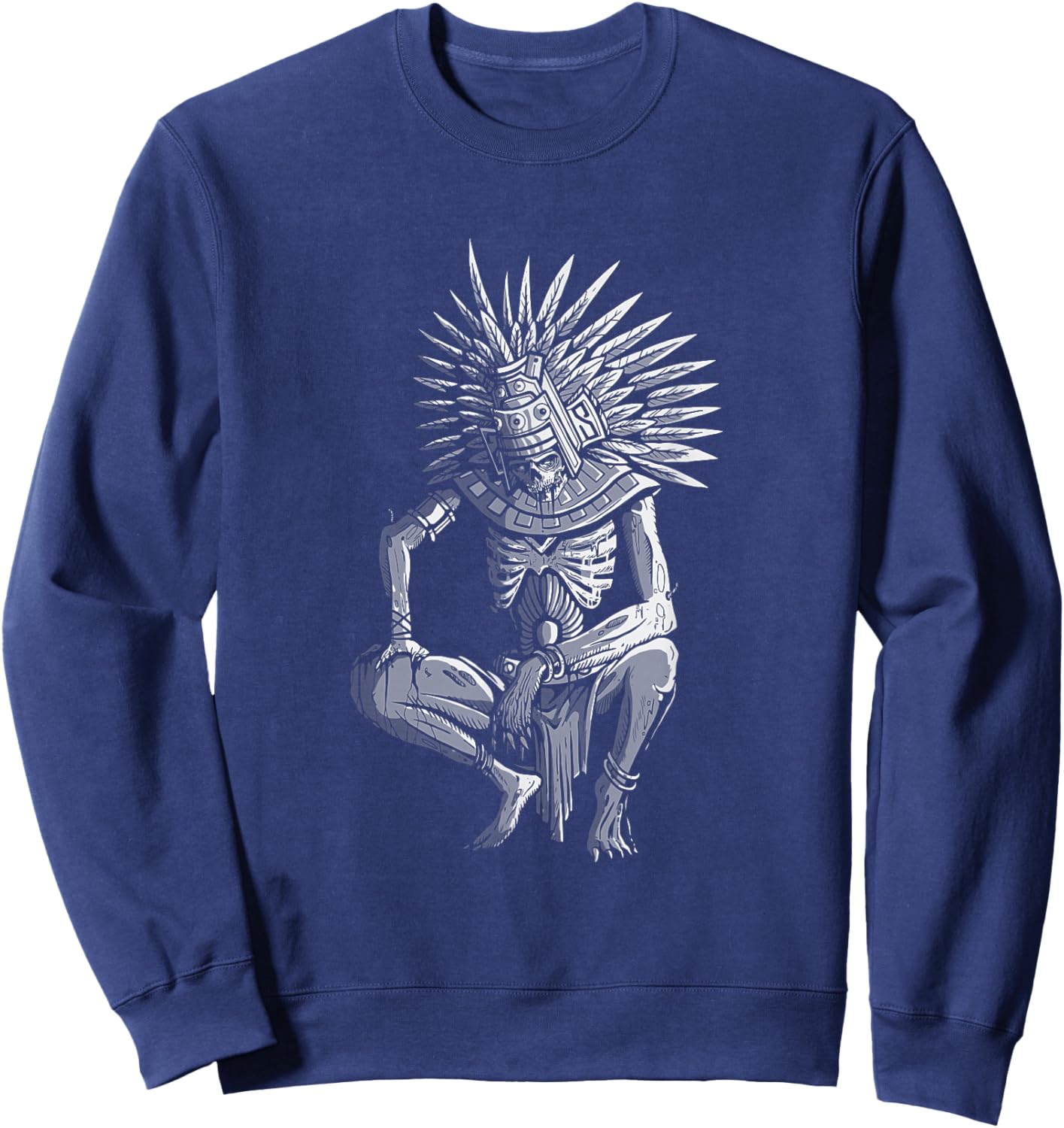 Azteca Mictlantecuhtli - God of the dead - Aztec God Sweatshirt - Sweatshirt | Navy