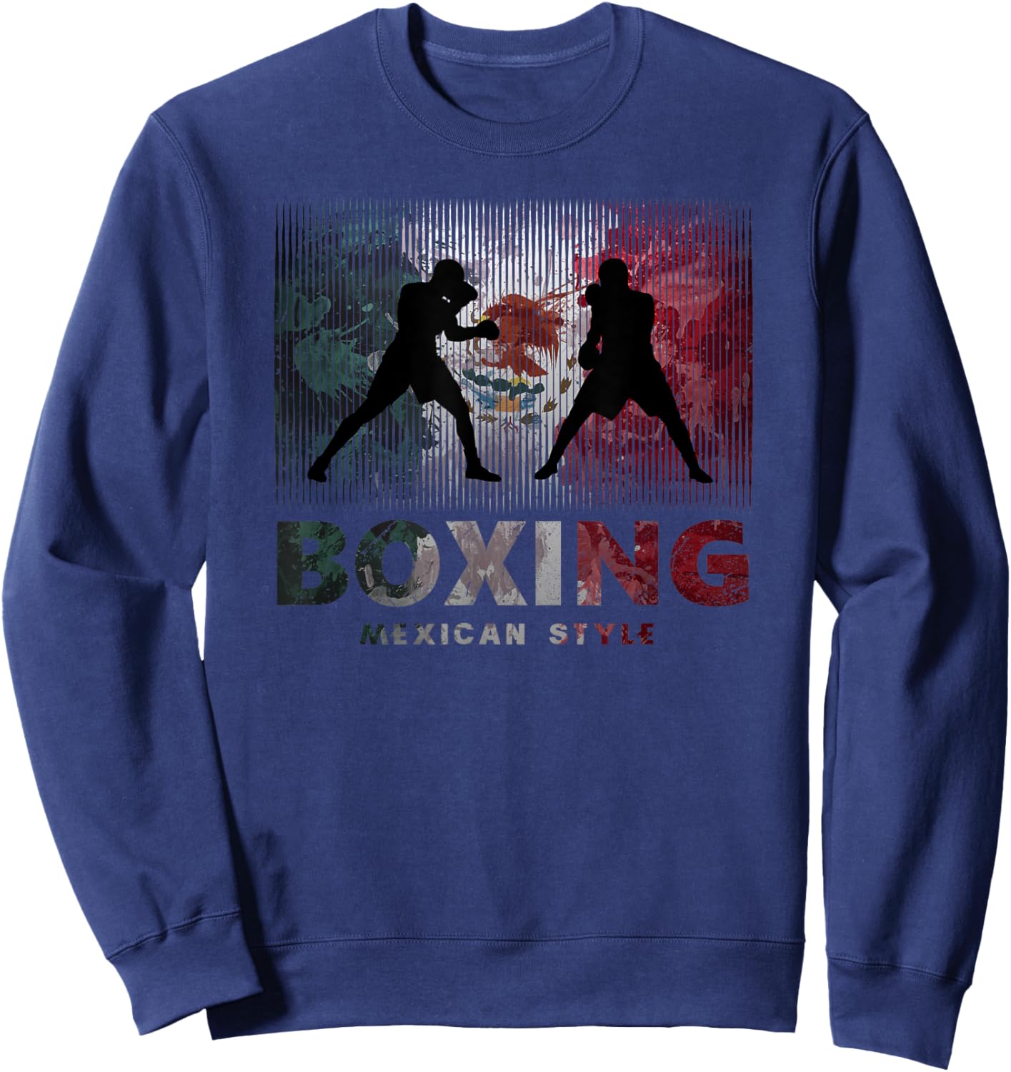 Mexican Vintage Style Boxing Great for a Boxer Sweatshirt - Sweatshirt | Navy