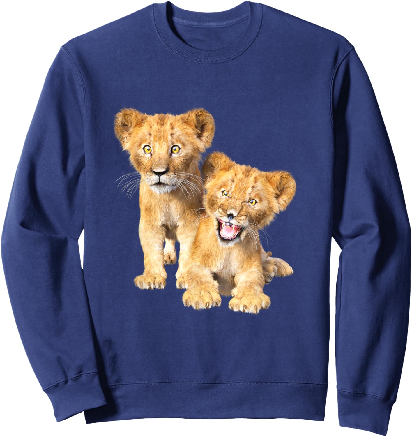 Lion, lion child, lion cub, sign lion Sweatshirt - Sweatshirt | Navy