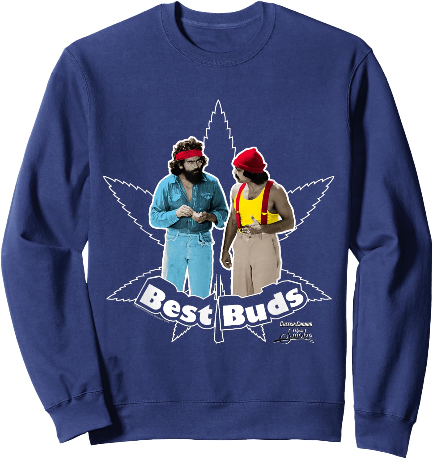 Cheech and Chong's Up in Smoke Best Buds Sweatshirt - Sweatshirt | Navy
