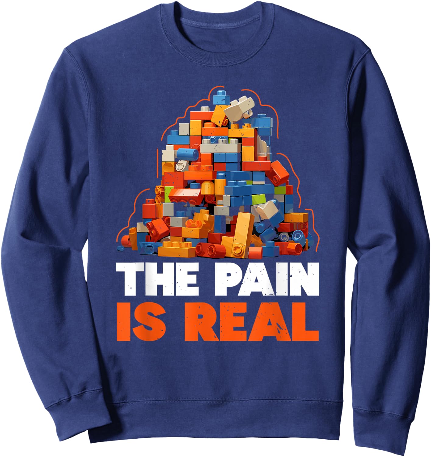 Master Builder Bricks Blocks Play Toys Sweatshirt - Sweatshirt | Navy