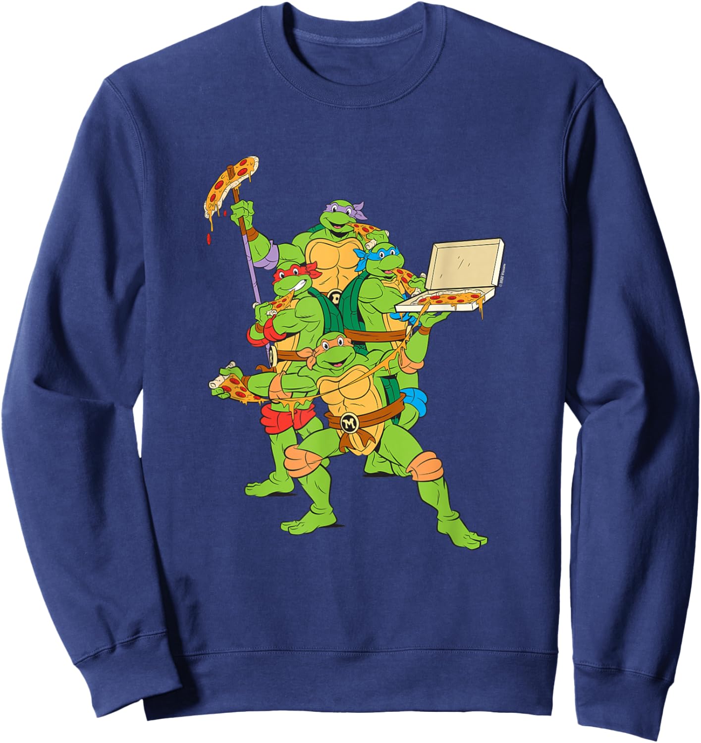 Teenage Mutant Ninja Turtles Pizza Party Sweatshirt - Sweatshirt | Navy