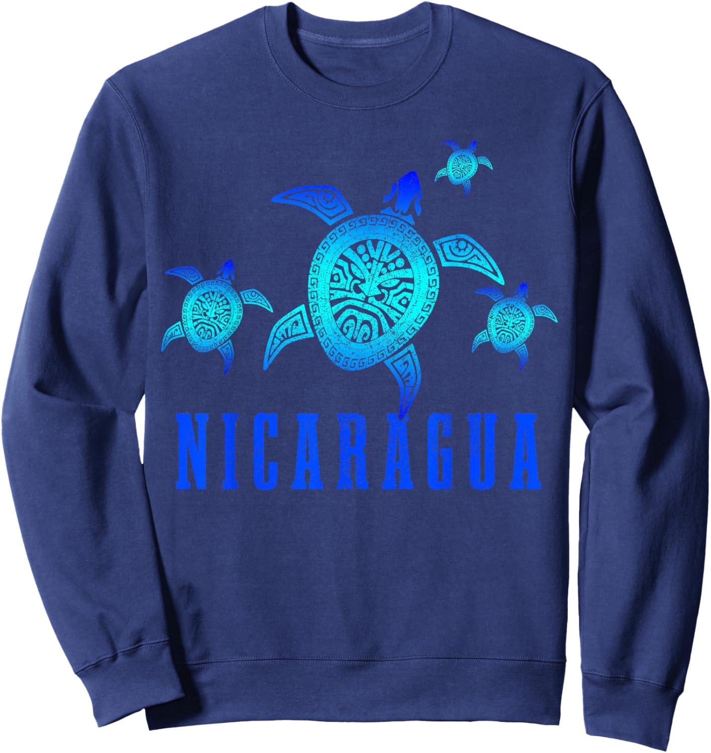 Nicaragua Sea Turtles Scuba Diving Diver Souvenir Sweatshirt - Sweatshirt | Navy