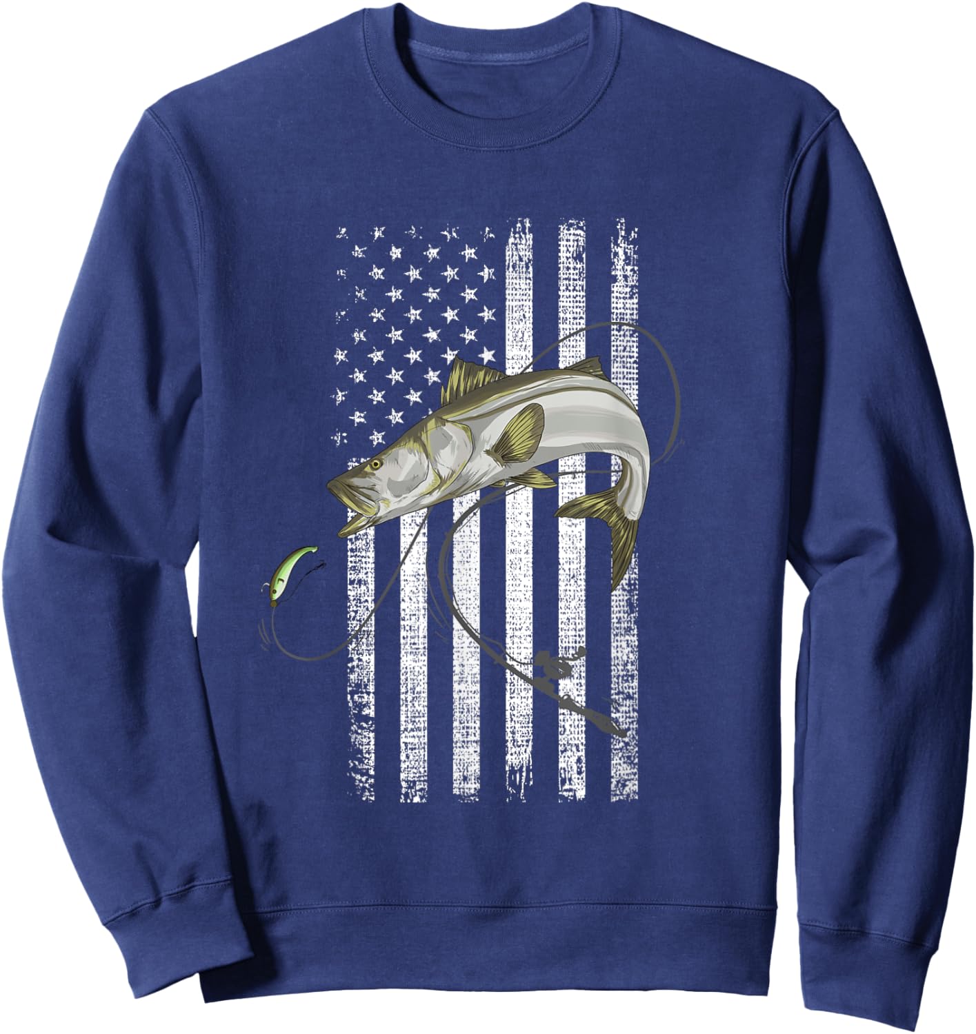 Snook fishing lure Robalo Sergeant Fish Linesider Soapfish Sweatshirt - Sweatshirt | Navy