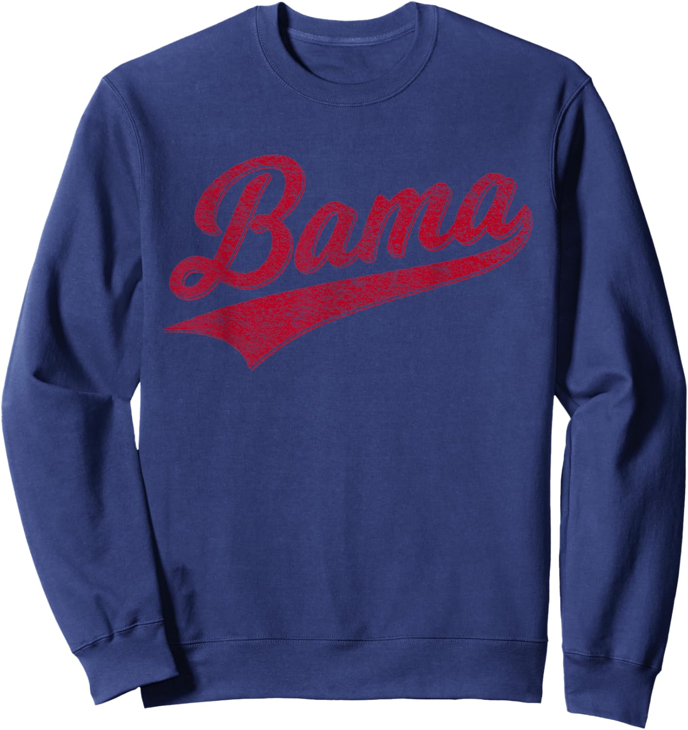 Bama Alabama Varsity Script Classics Sports Jersey Style Sweatshirt - Sweatshirt | Navy