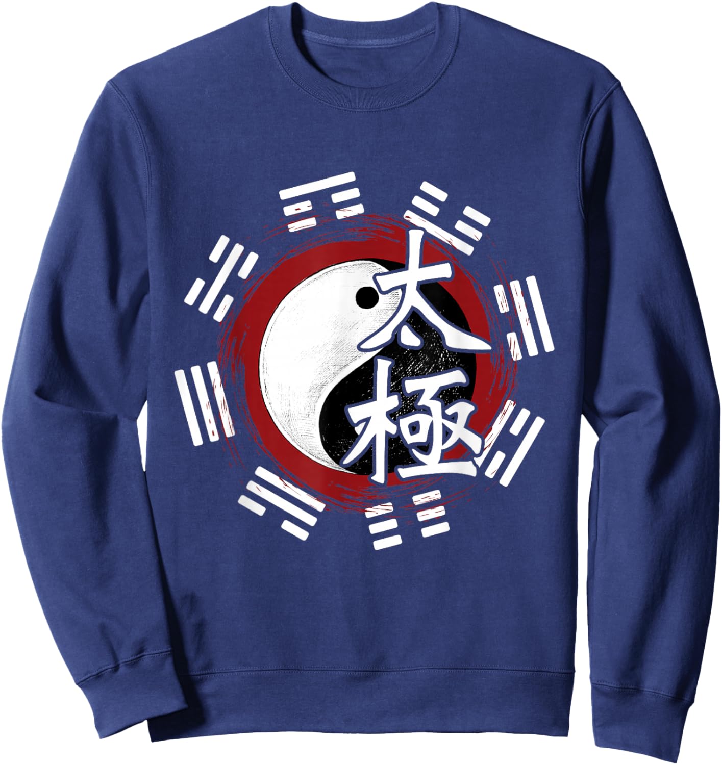Spiritual Yin Yang - Tai Chi Master Mind Body Wellness Sweatshirt - Sweatshirt | Navy
