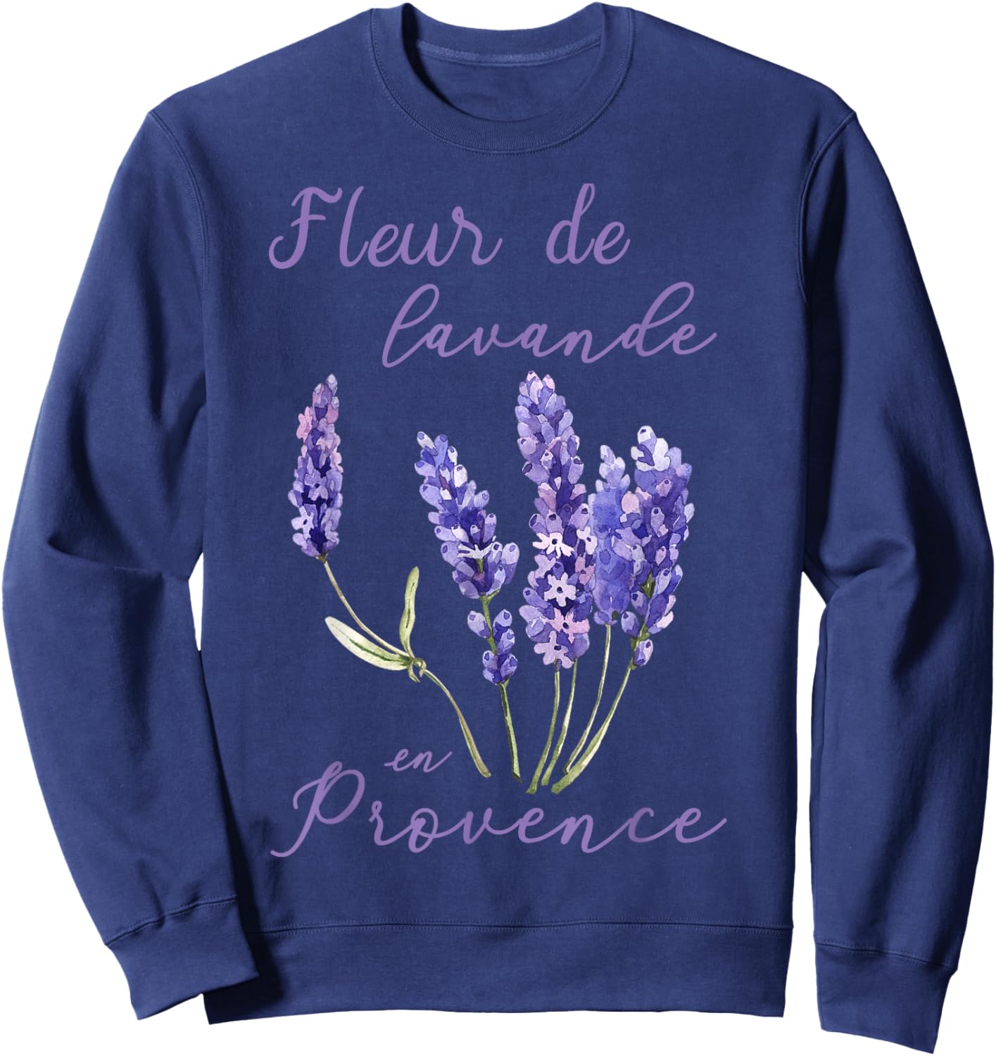 Lavender plant France Provence flowers plants nature Sweatshirt - Sweatshirt | Navy