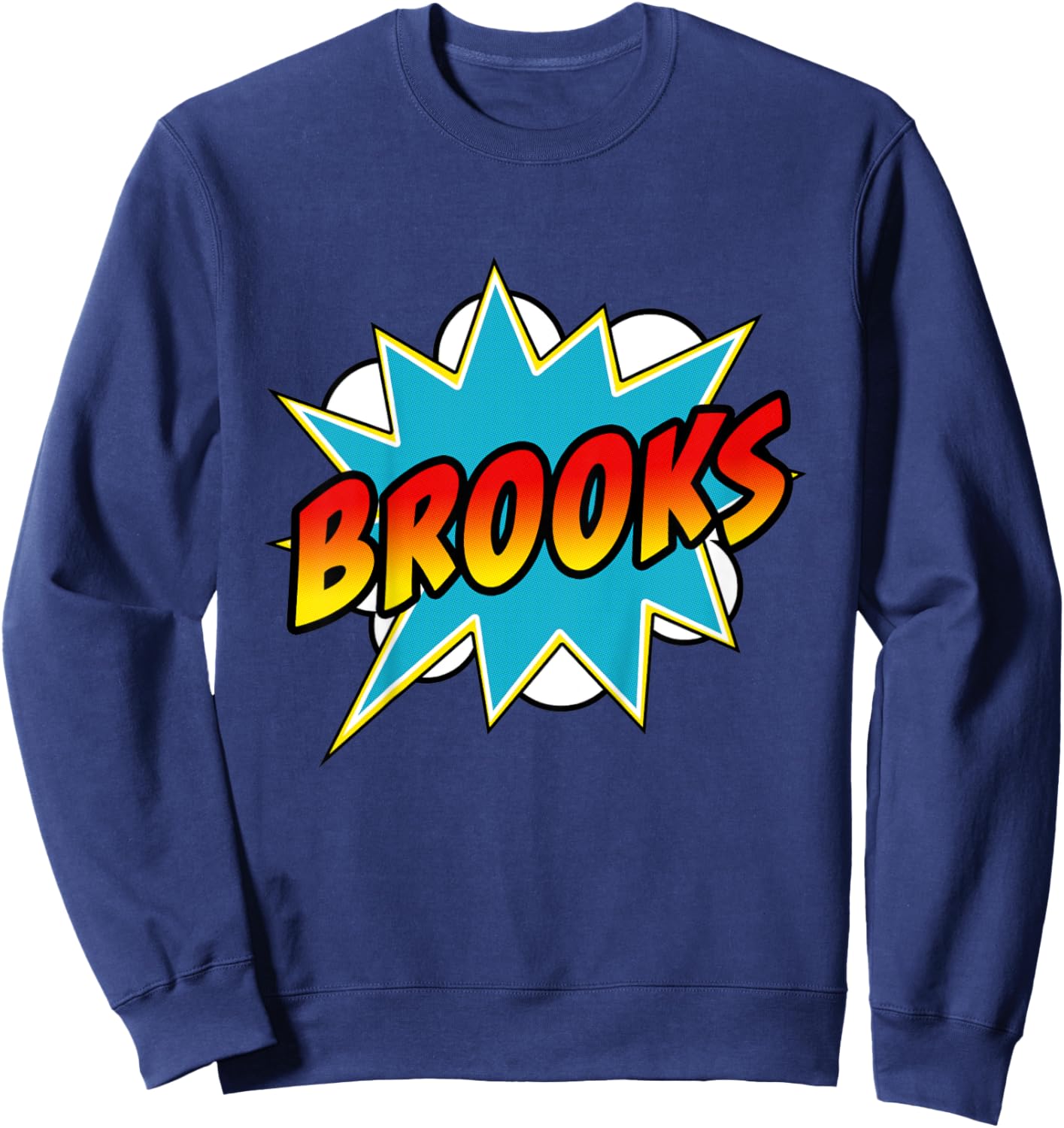 Kids Boys Brooks Comic Book Superhero Name Sweatshirt - Sweatshirt | Navy