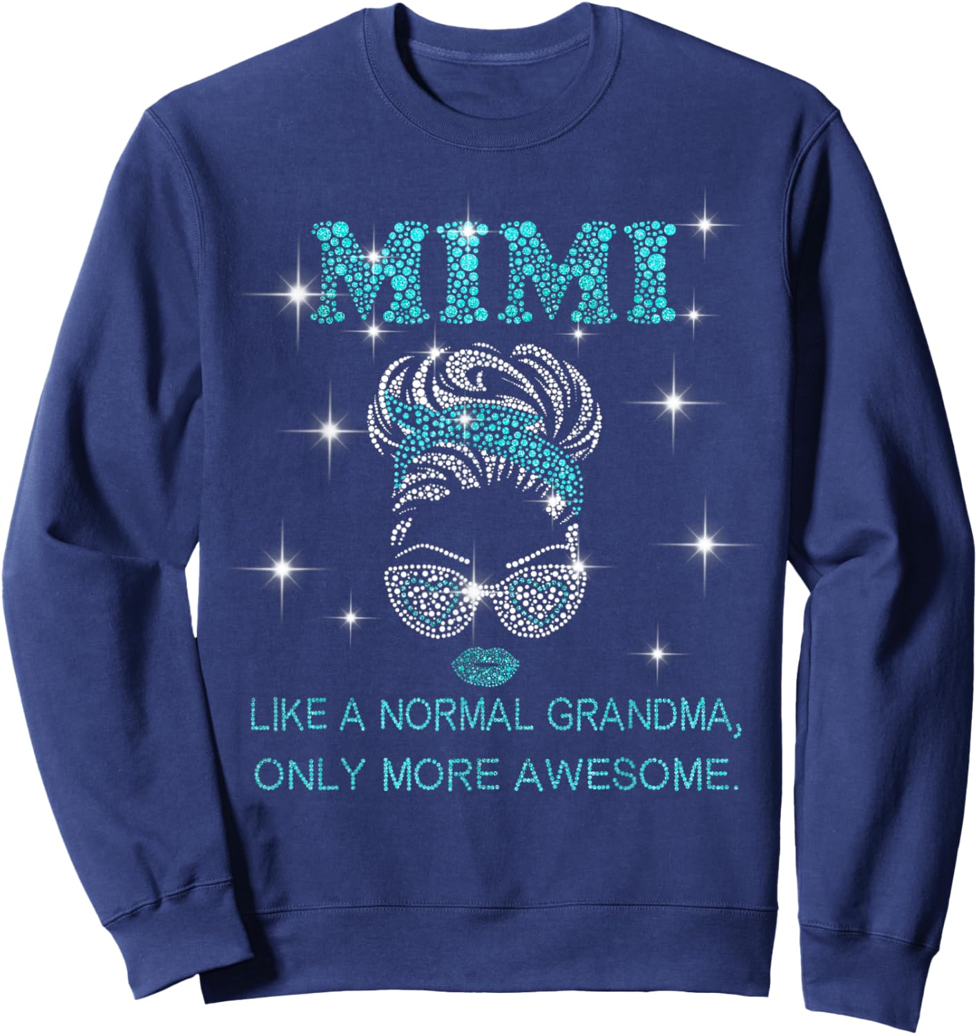 Mimi like a normal Grandma only more Awesome, Love Mimi Sweatshirt - Sweatshirt | Navy