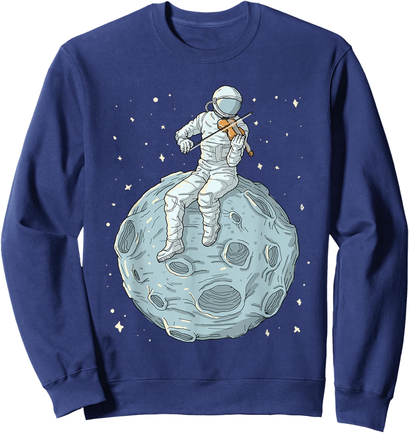 Astronaut Violin Player Violinist Viola Classical Music Sweatshirt - Sweatshirt | Navy