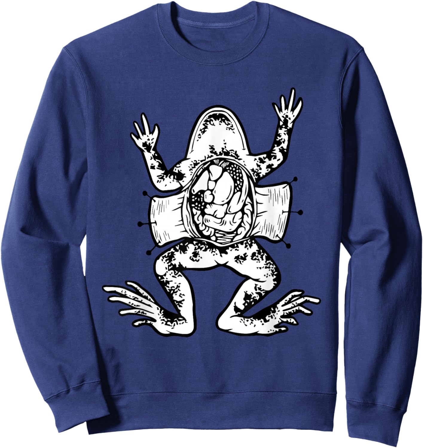 Frog Dissection Herpetologist Biology Teacher Cute Frog Women Sweatshirt - Sweatshirt | Navy
