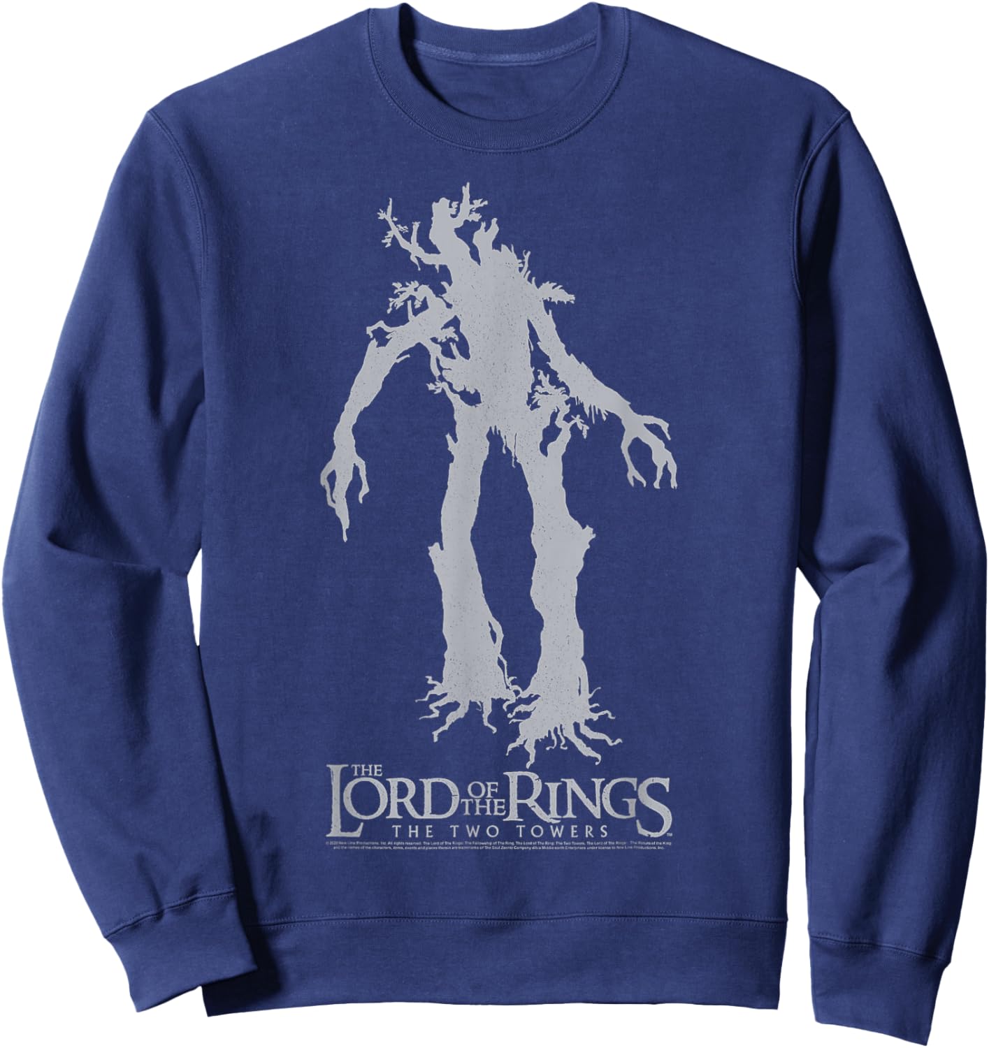 Lord Of The Rings Ents Silhouette Logo Sweatshirt - Sweatshirt | Navy