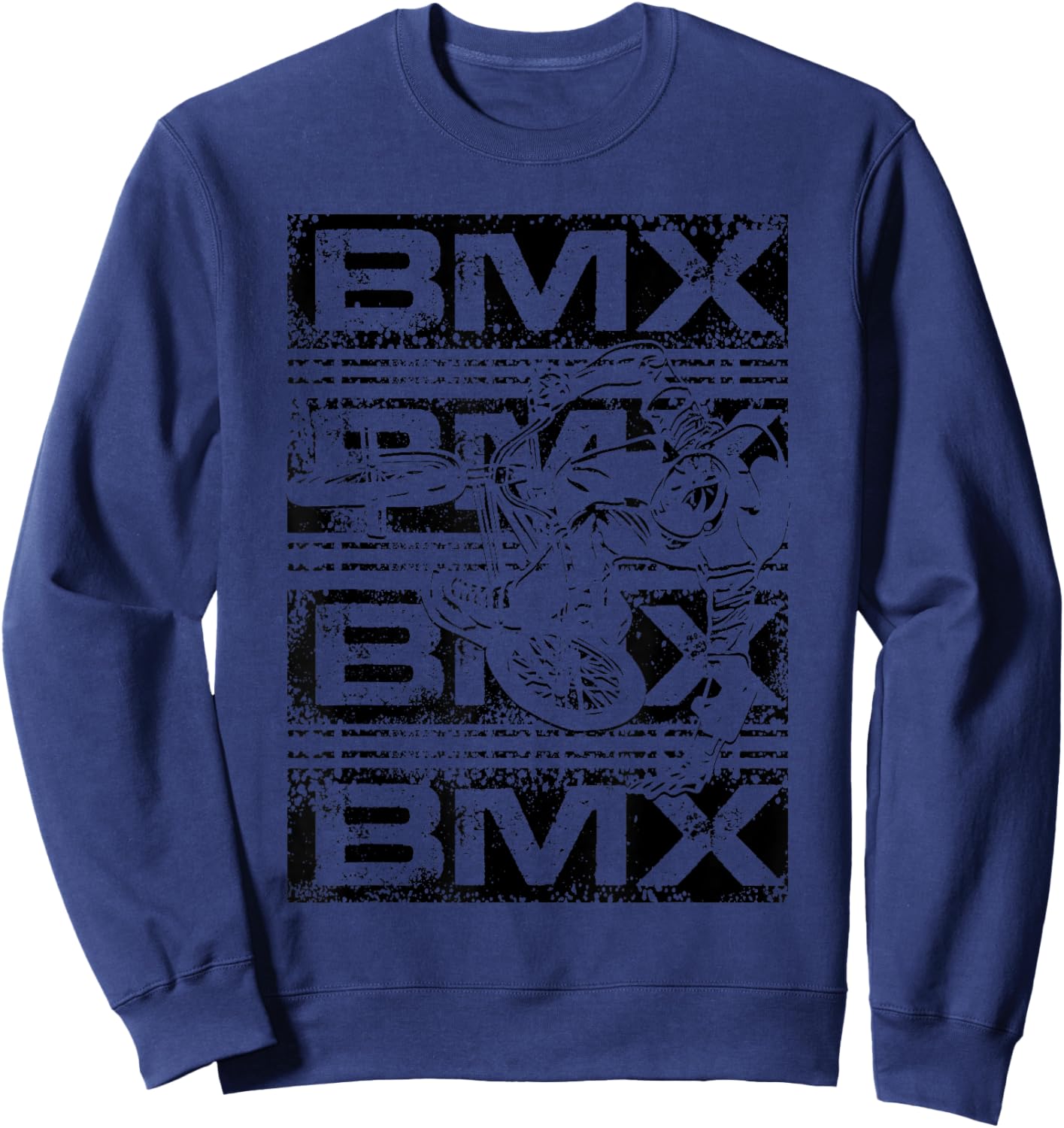 BMX Vintage Bike Fans Gift Boys Youth Bike BMX Sweatshirt - Sweatshirt | Navy
