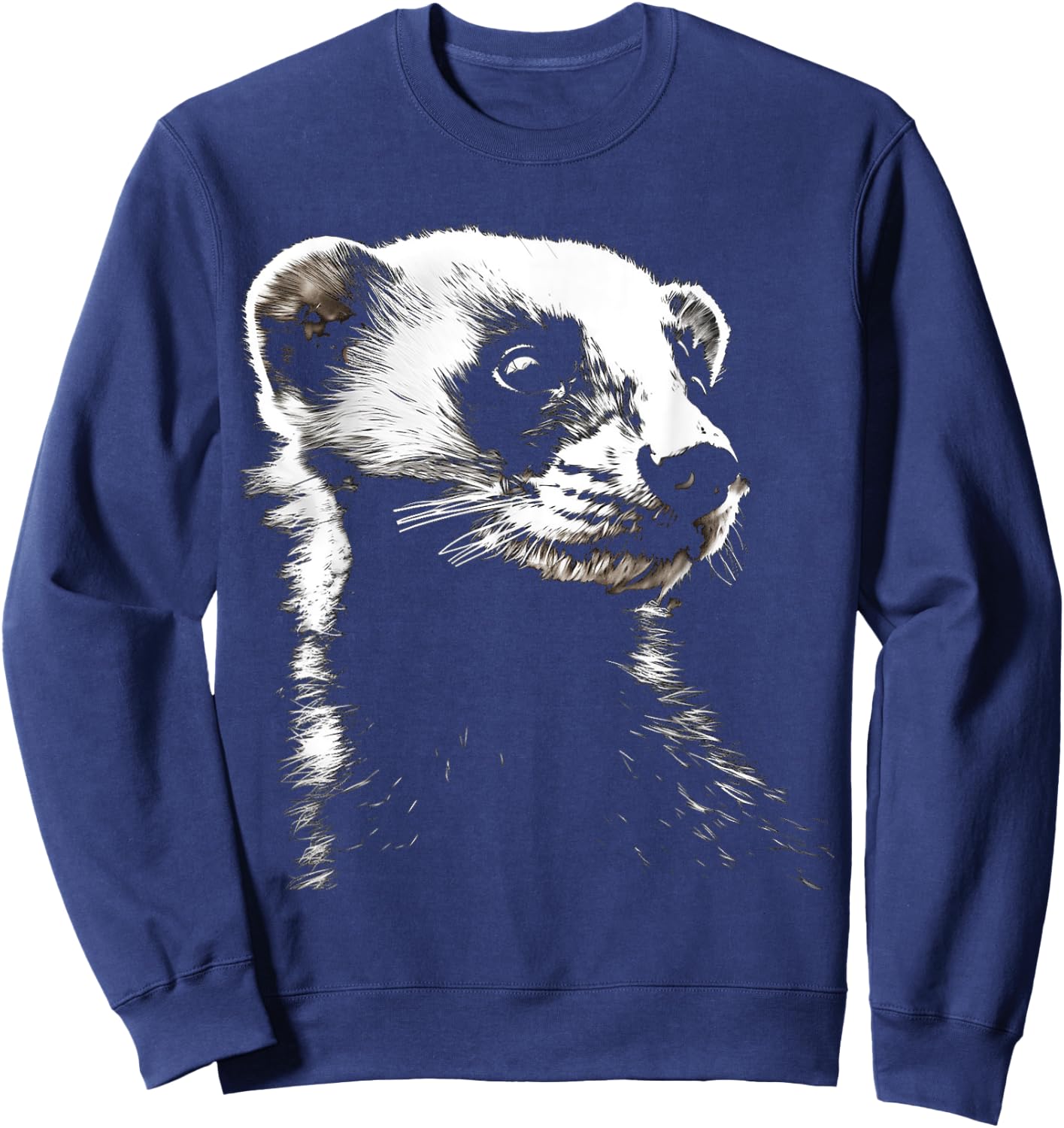 Meerkat Animal Graphic Illustration Meerkat Sweatshirt - Sweatshirt | Navy