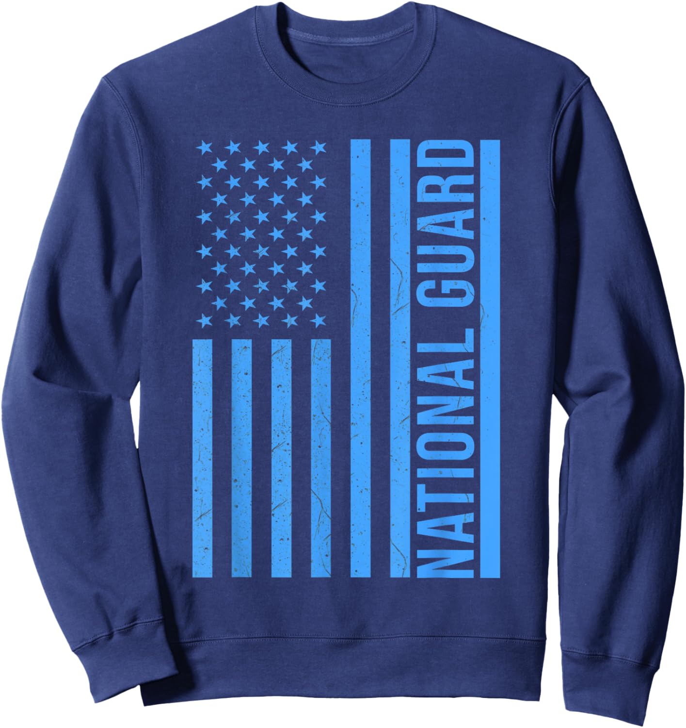 National Guard Patriotic Flag Sweatshirt - Sweatshirt | Navy