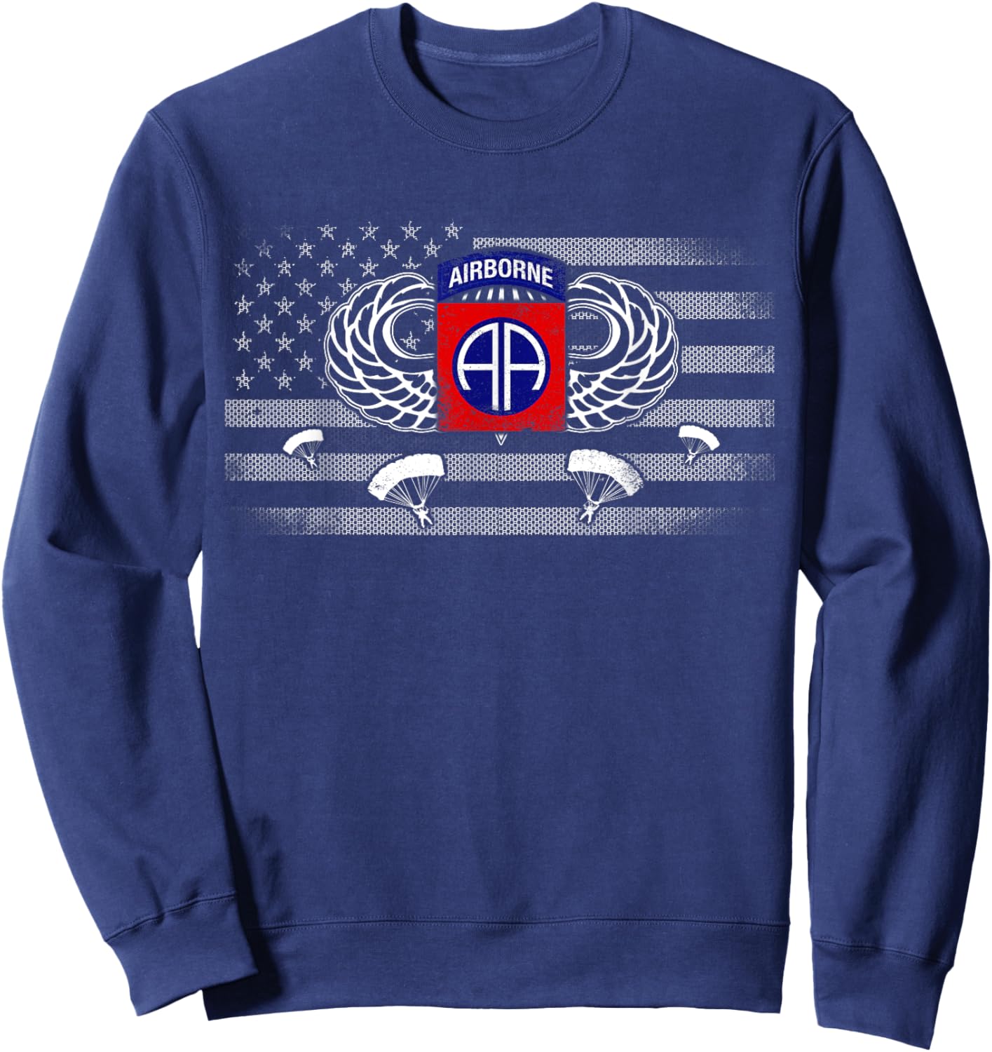 82nd Army Airborne Division Shirt Men Women Youth Sweatshirt - Sweatshirt | Navy