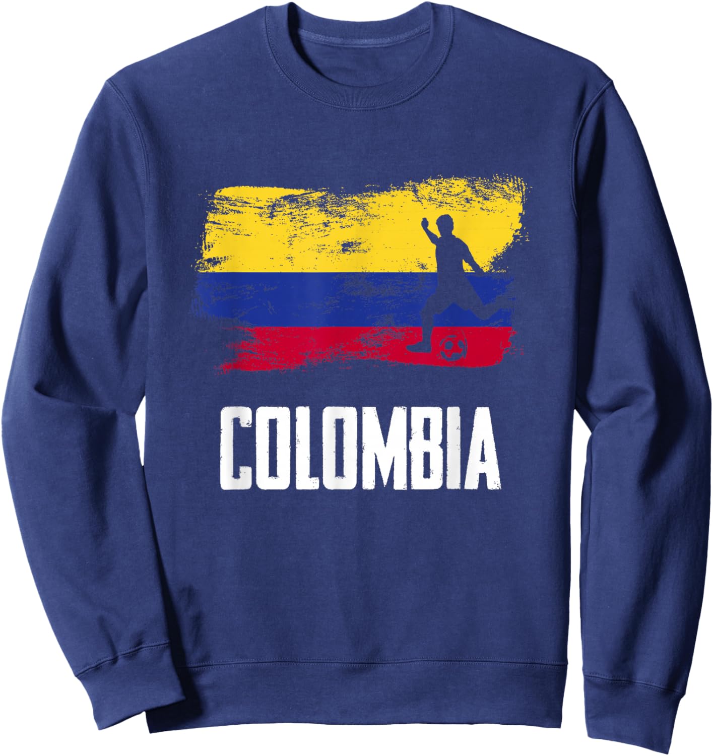 Colombia Flag Jersey Colombian Soccer Team Colombian Sweatshirt - Sweatshirt | Navy