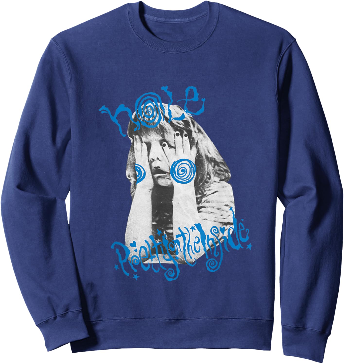 Hole - Pretty On The Inside Sweatshirt - Sweatshirt | Navy