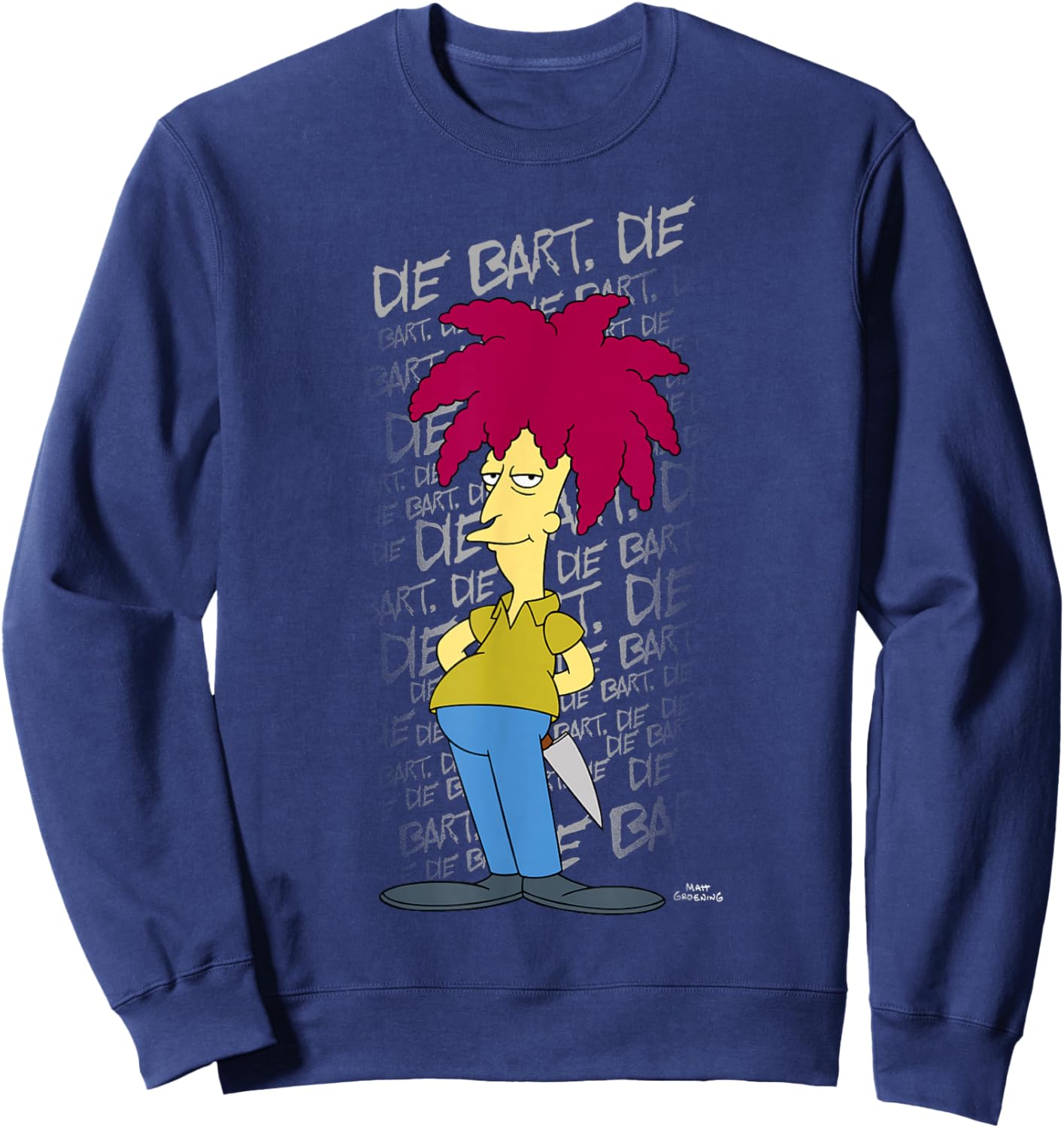 The Simpsons Sideshow Bob Die Bart Die V1 Sweatshirt - Sweatshirt | Navy