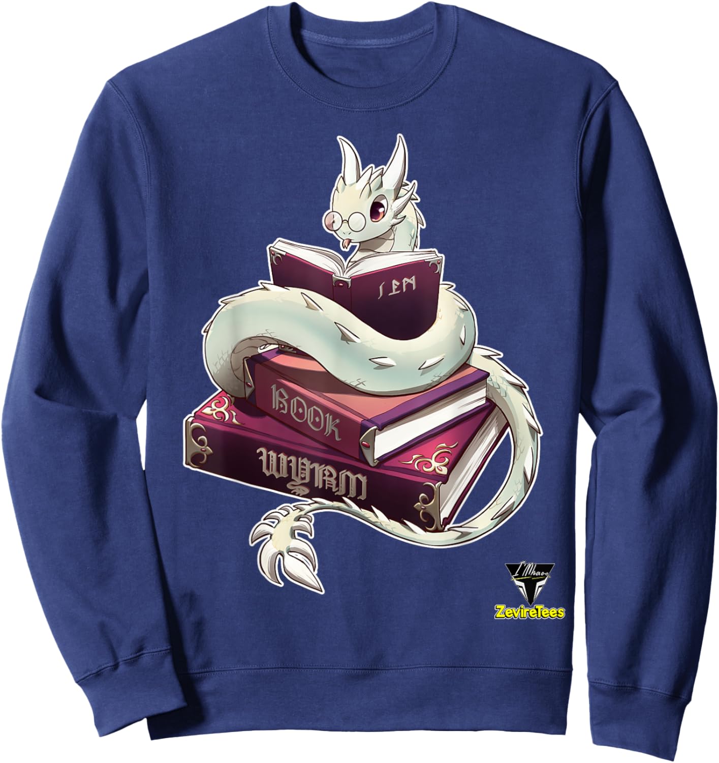 Book Wyrm Sweatshirt - Sweatshirt | Navy