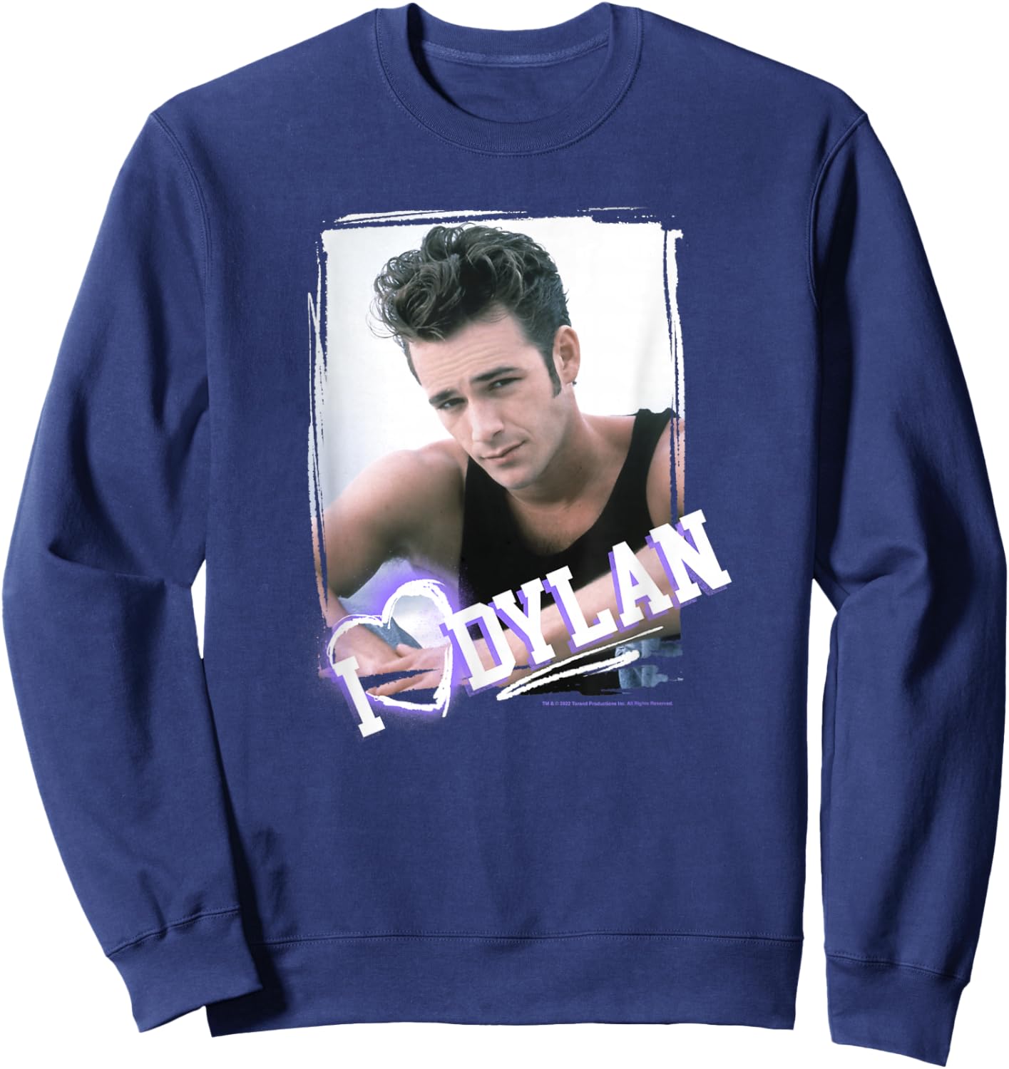 Beverly Hills 90210 I Heart Dylan Poster Sweatshirt - Sweatshirt | Navy