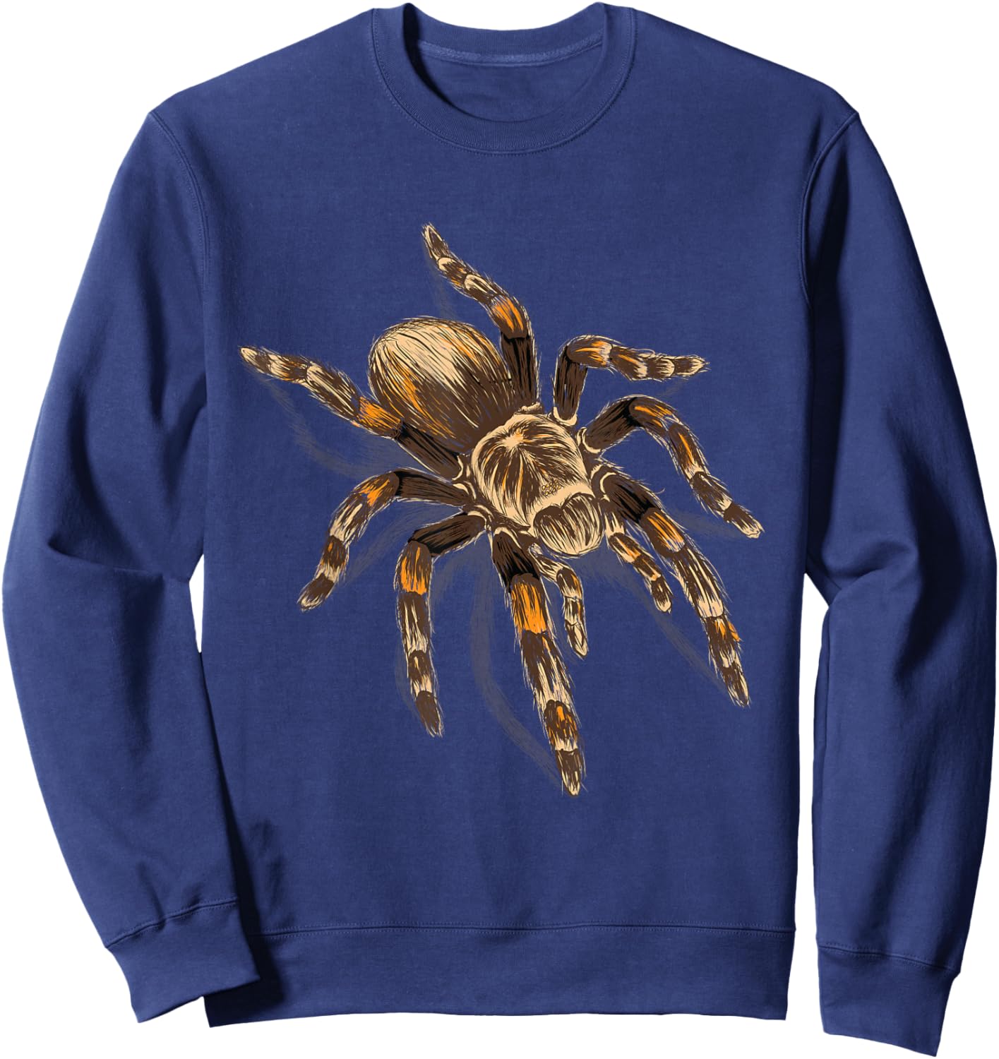 Realistic Tarantula - Arthropod Arachnid Entomologist Sweatshirt - Sweatshirt | Navy
