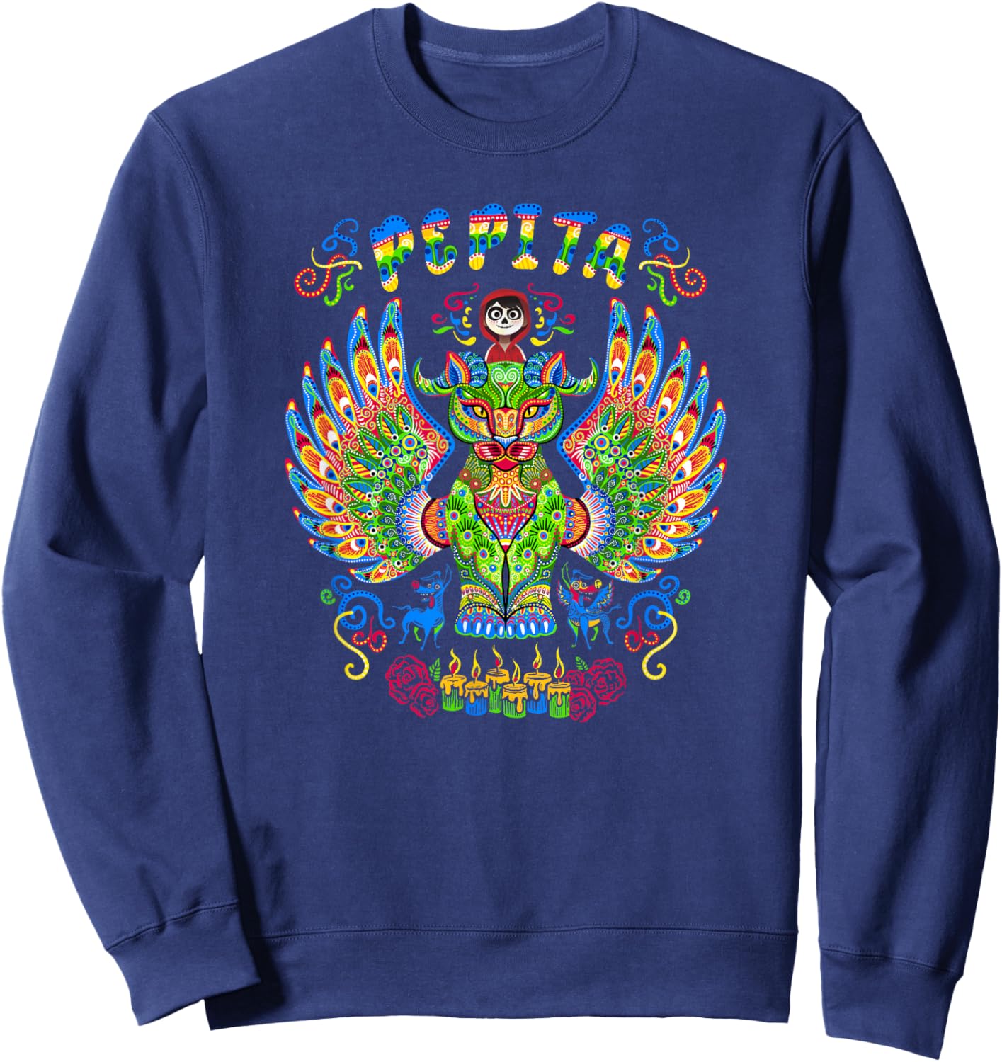 Disney Pixar Coco Pepita Alebrijes Style Coco Sweatshirt - Sweatshirt | Navy