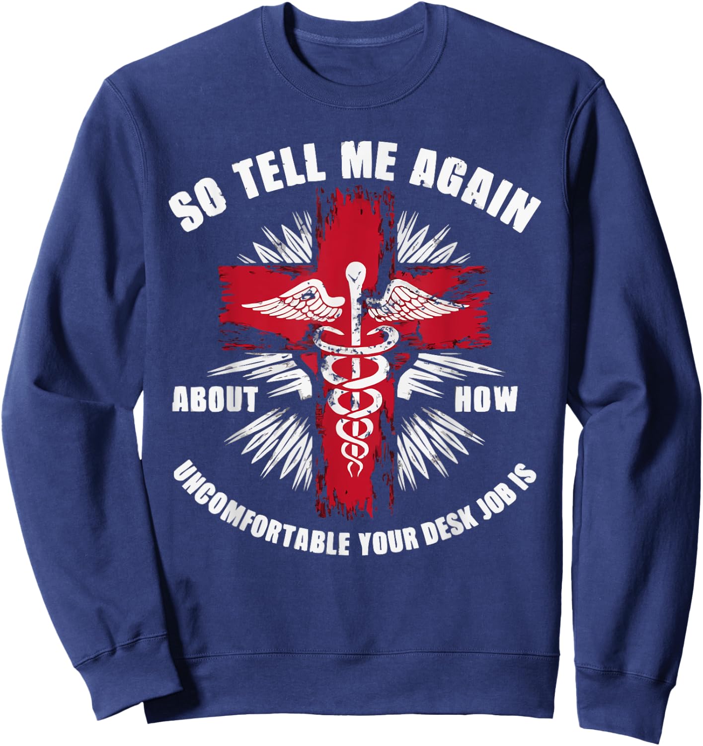 Combat Medic First Aid Field Medic Military Sweatshirt - Sweatshirt | Navy