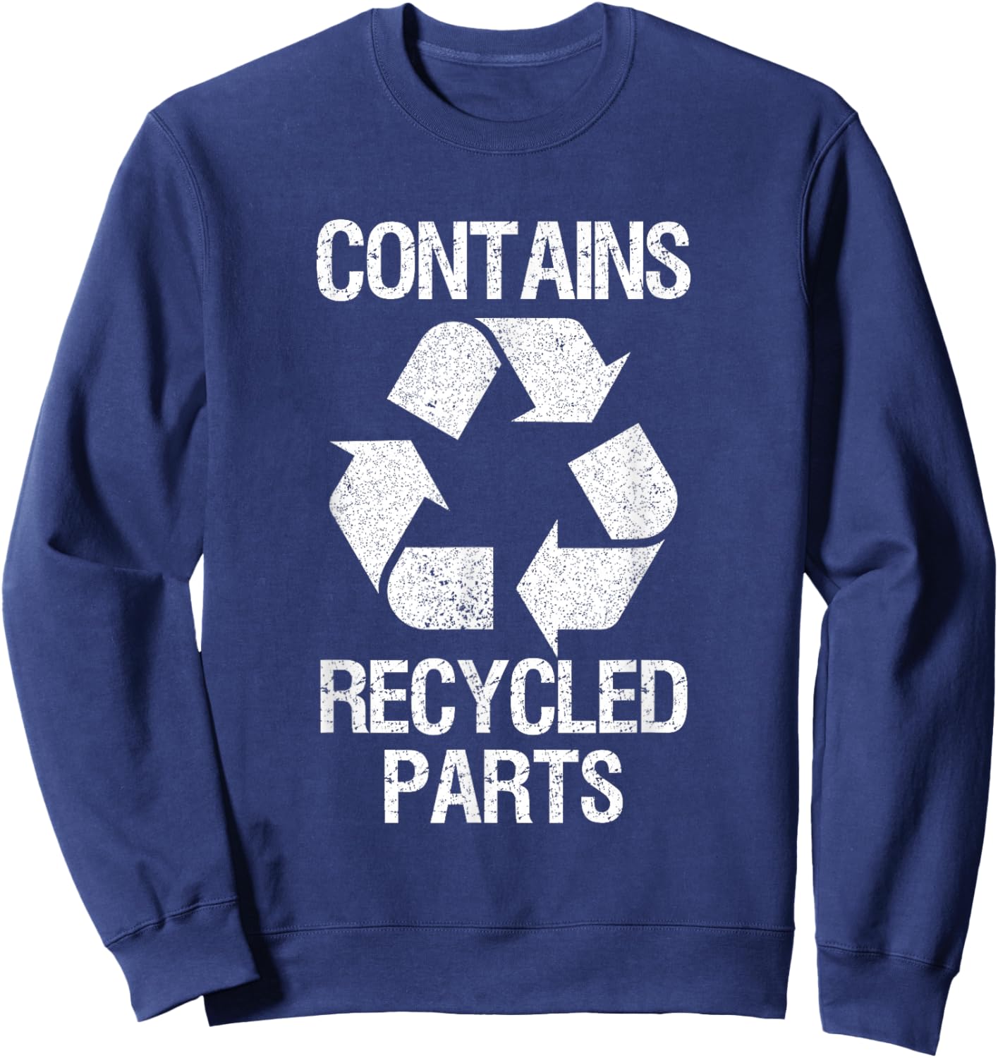 Contains Recycled Parts Organ Donation Awareness Sweatshirt - Sweatshirt | Navy