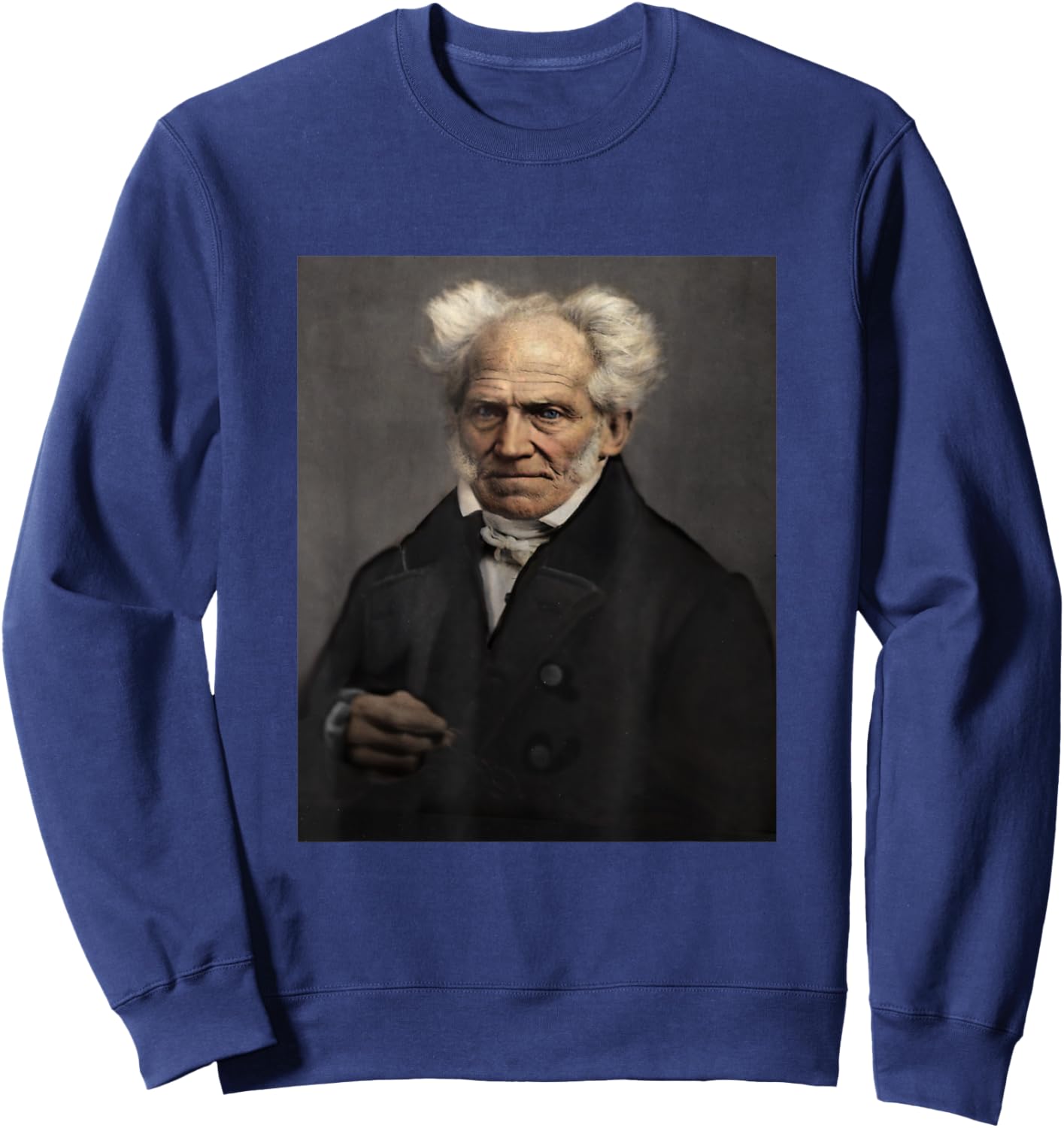 Arthur Schopenhauer German Philosopher Dark Philosophy Sweatshirt - Sweatshirt | Navy