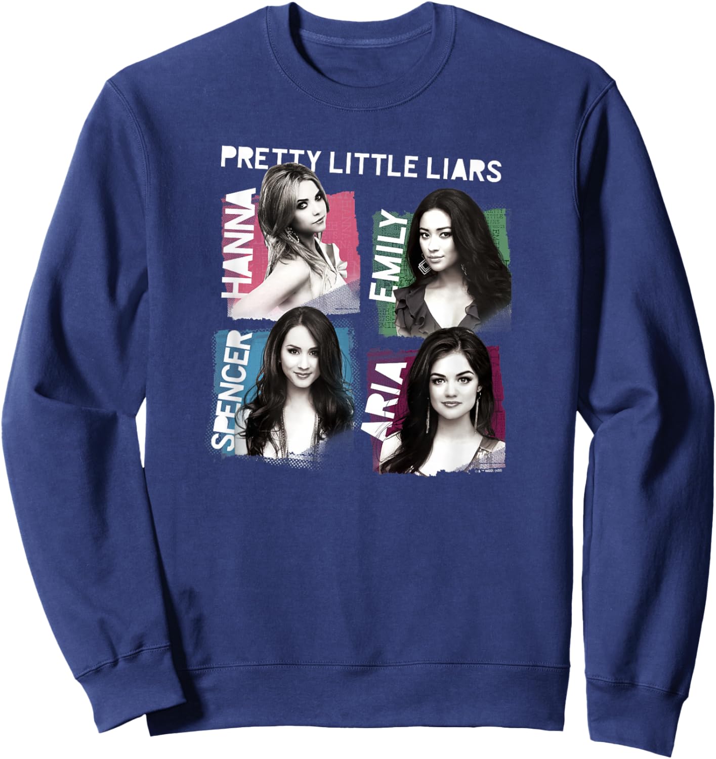 Pretty Little Liars Group Name Boxes Sweatshirt - Sweatshirt | Navy